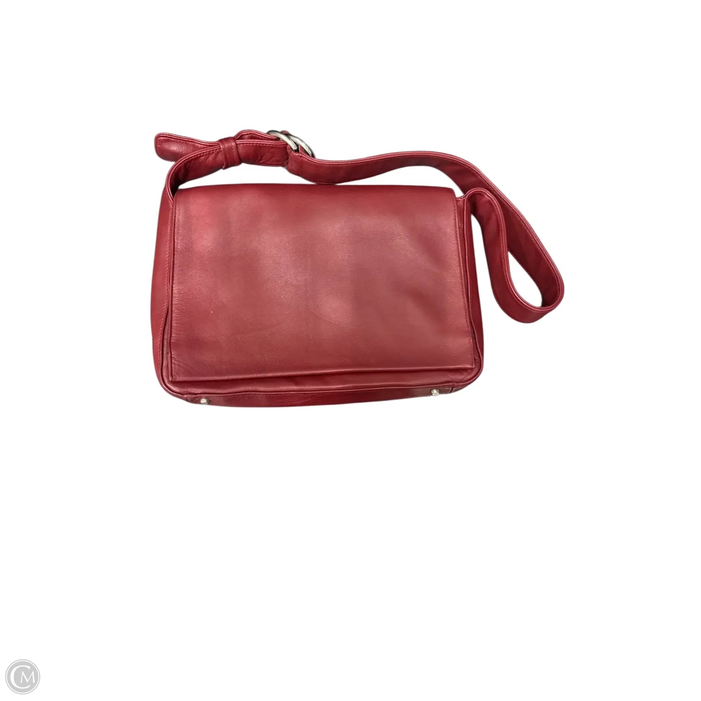 Handbag Leather By Perlina, Size: Medium