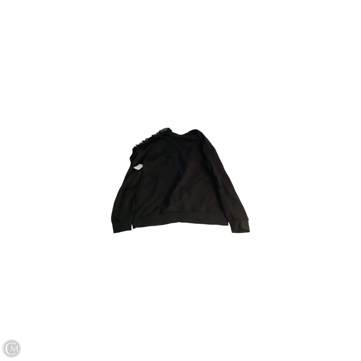 Top Long Sleeve By Ro & De In Black, Size: L