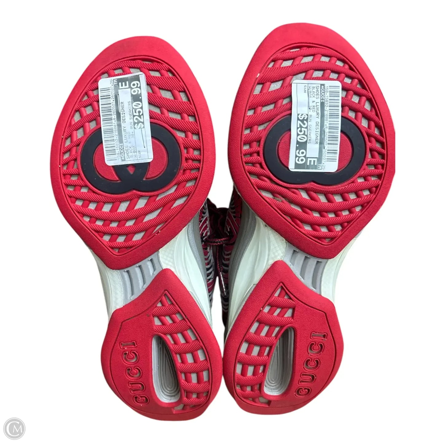 Shoes Luxury Designer By Gucci In Black & Red