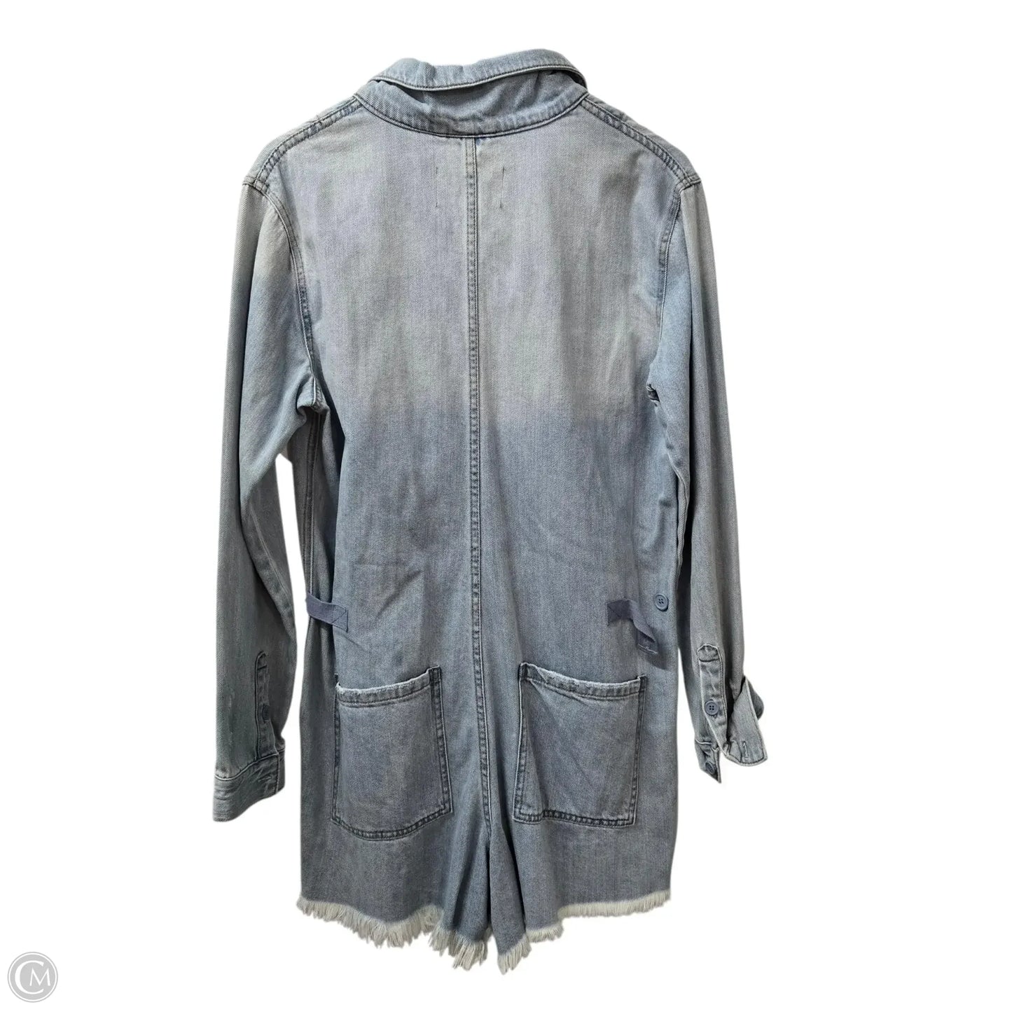 Romper By Pistola In Blue Denim, Size: L