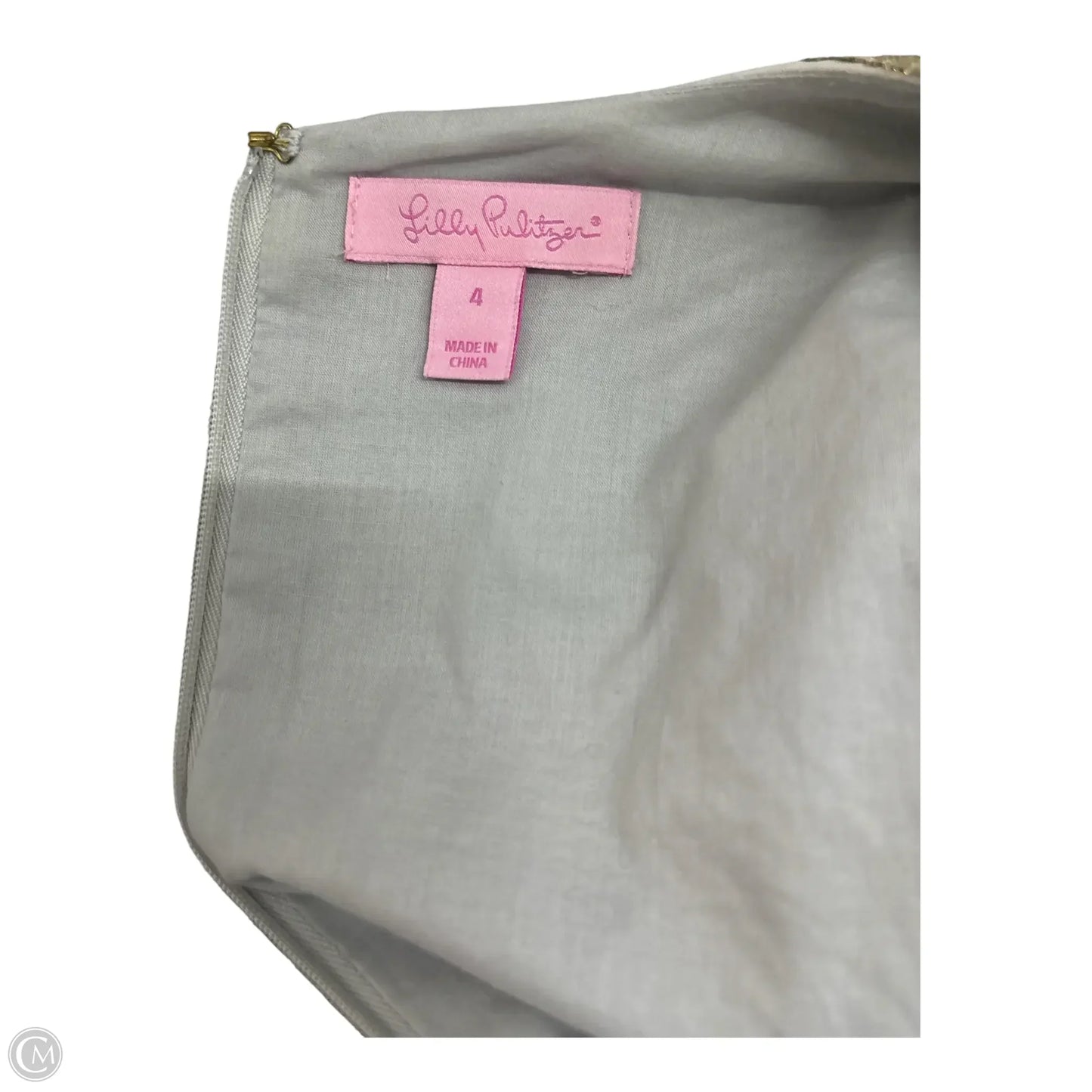 Dress Designer By Lilly Pulitzer In Grey, Size: 4