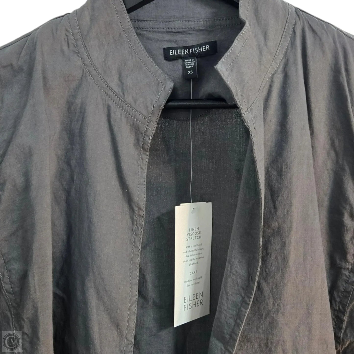 Jacket Other By Eileen Fisher In Grey, Size: Xs