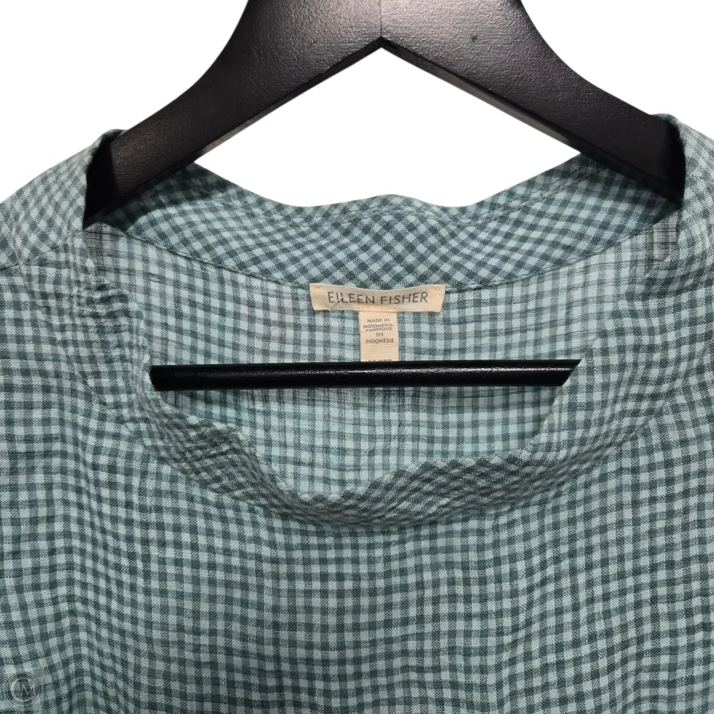 Top Sleeveless Basic By Eileen Fisher In Checkered Pattern, Size: Sp