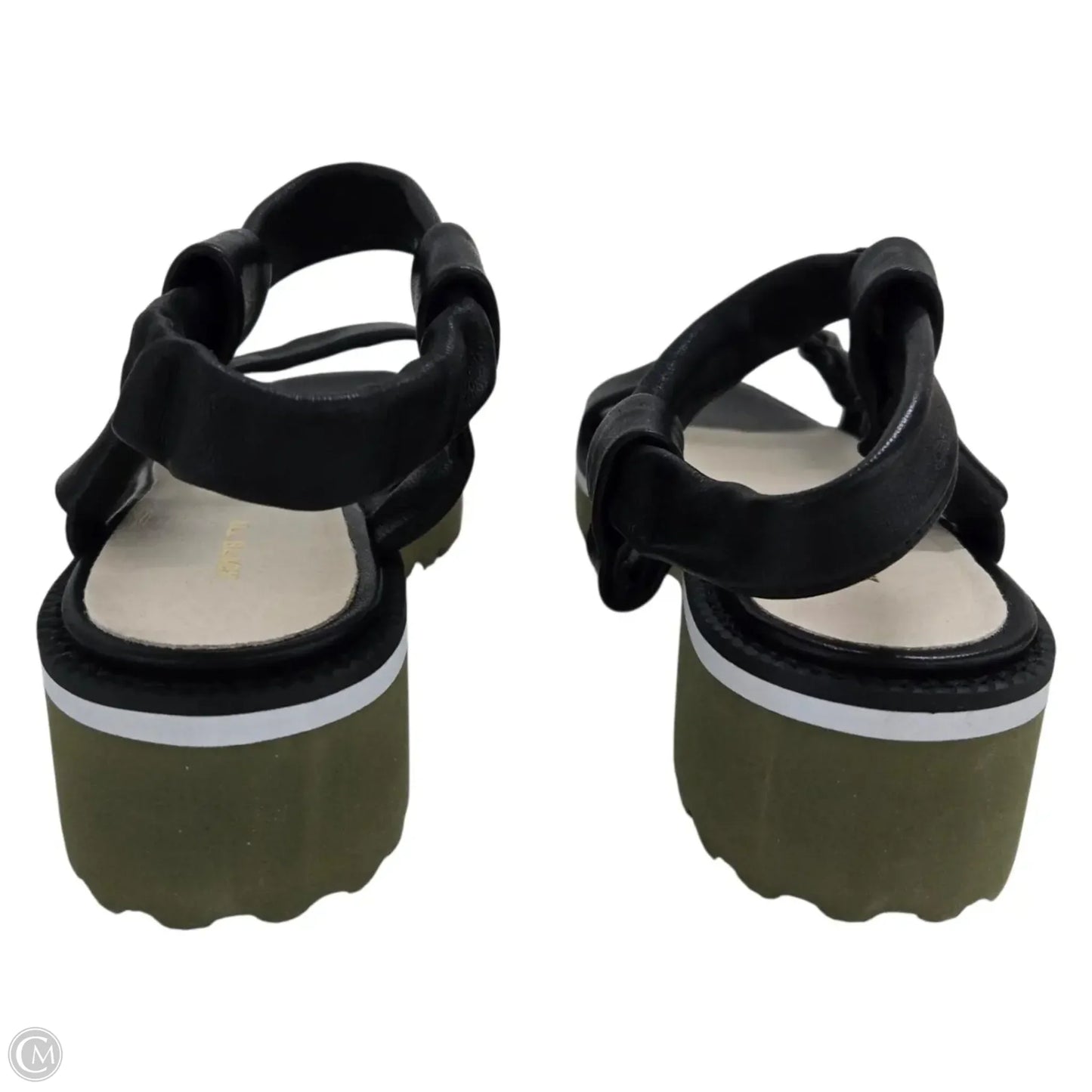 Sandals Flats By Clothes Mentor In Black, Size: 7