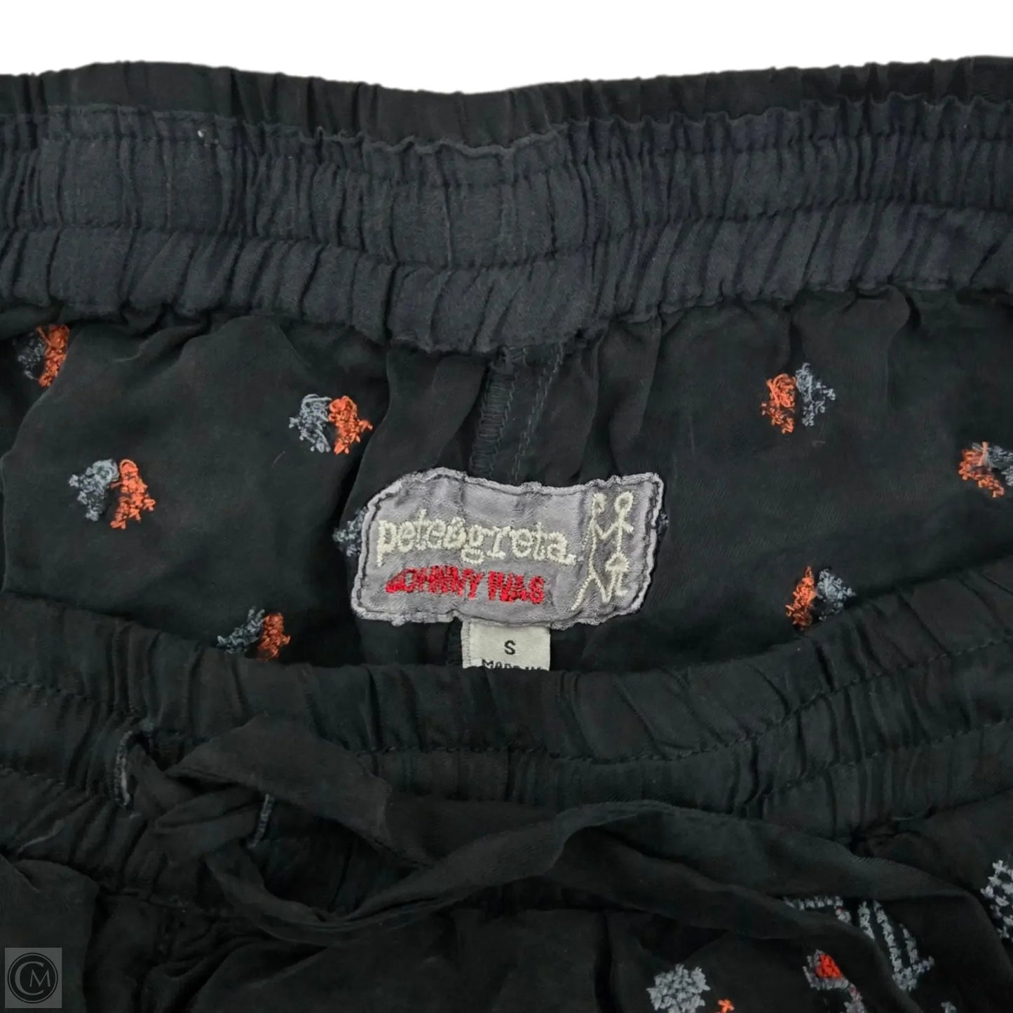 Pants Joggers By Johnny Was In Black & Orange, Size: S
