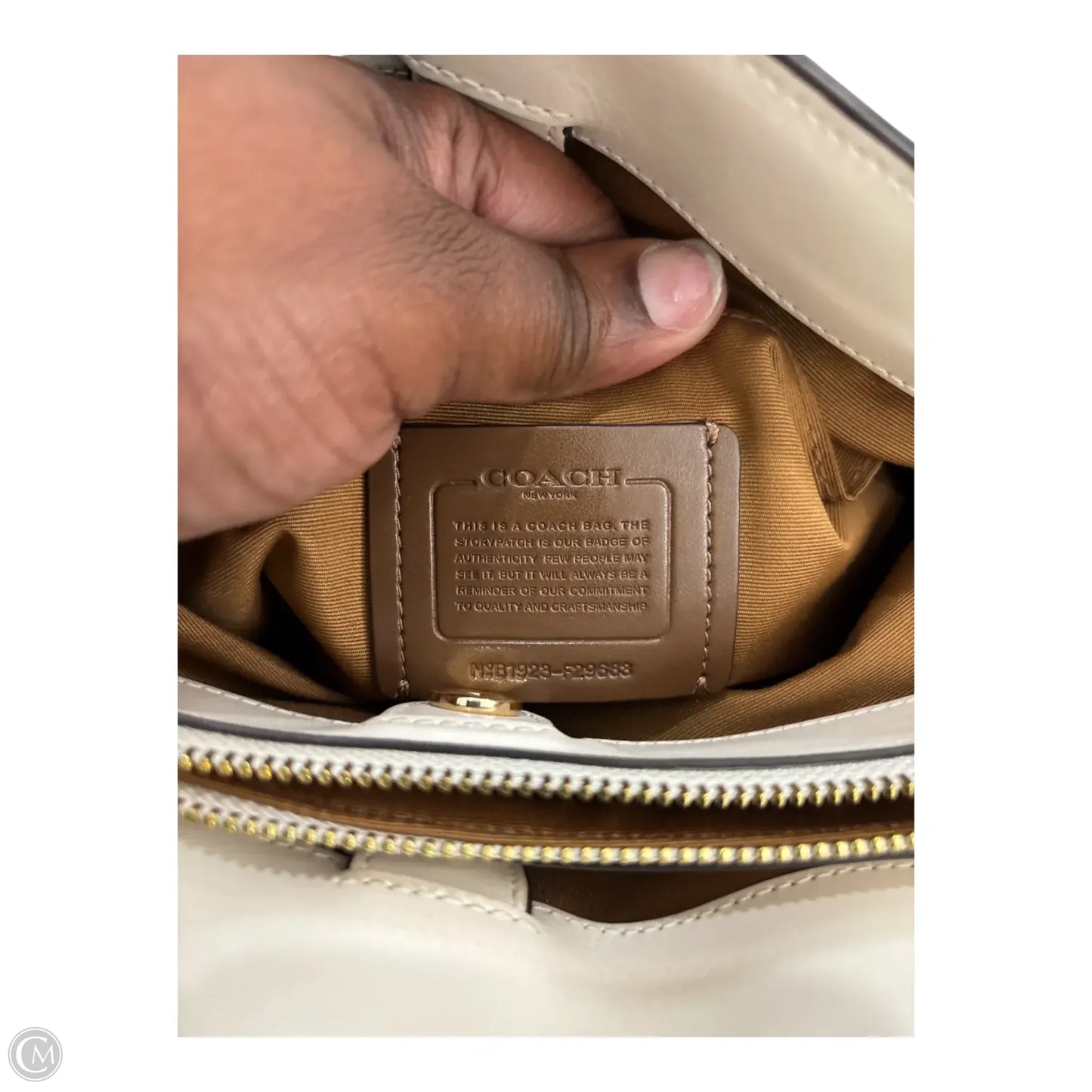Handbag Designer By Coach, Size: Large