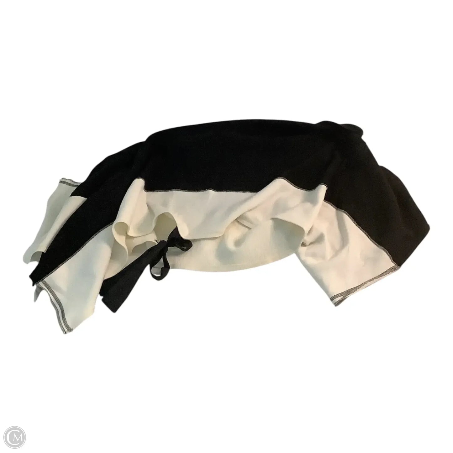 Vest Sweater By Clothes Mentor In Black & White, Size: Osfm