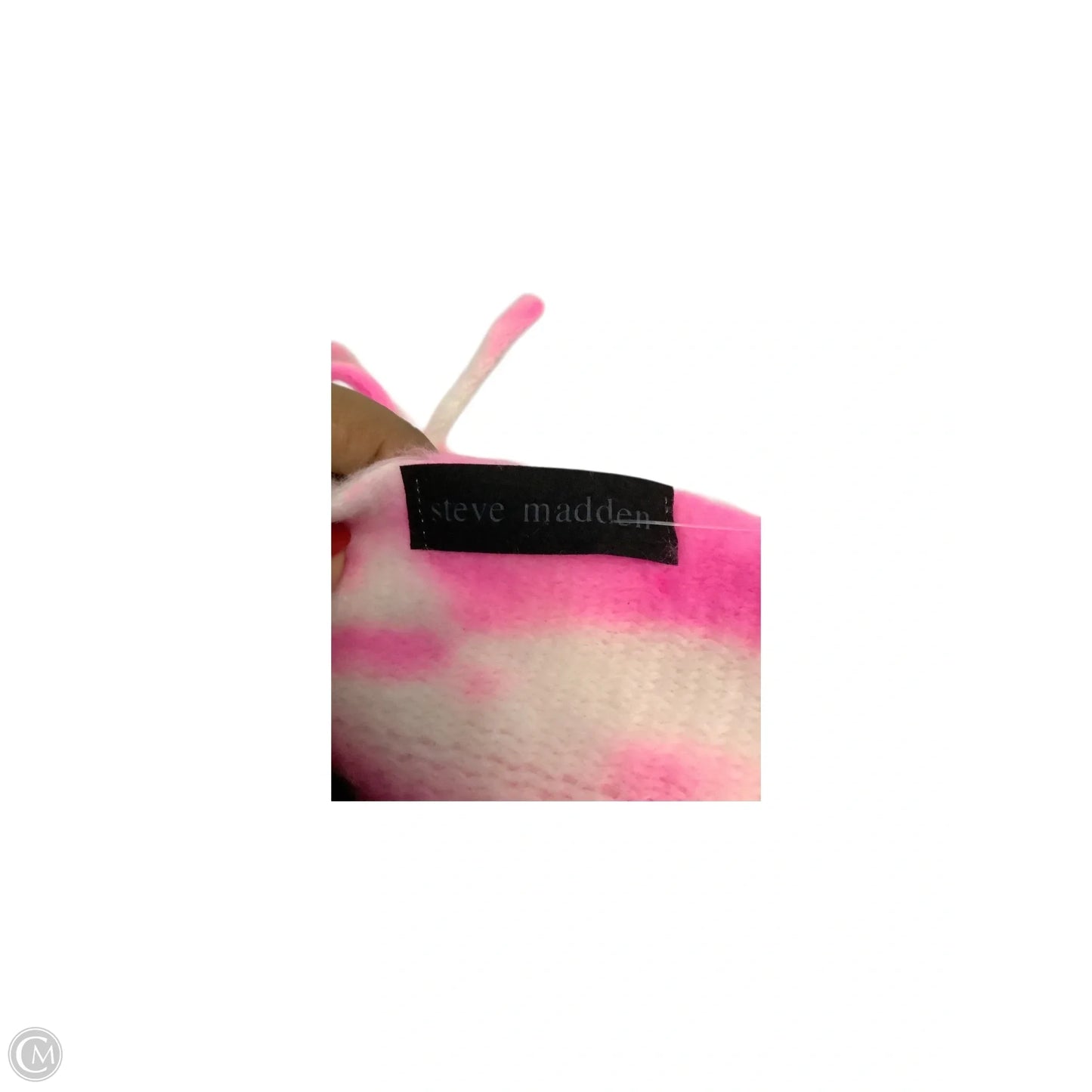 Scarf Winter By Steve Madden In Pink & White