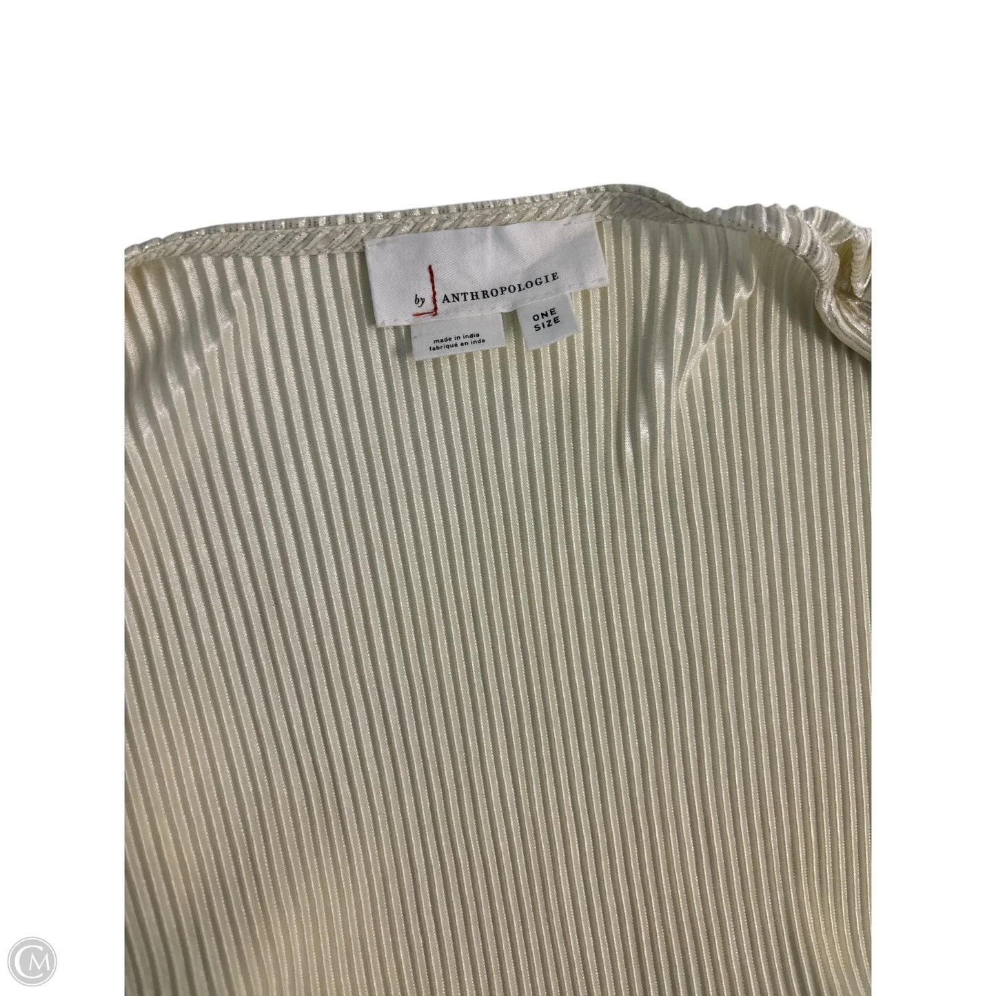 Cardigan By Anthropologie In Cream & Grey, Size: Osfm