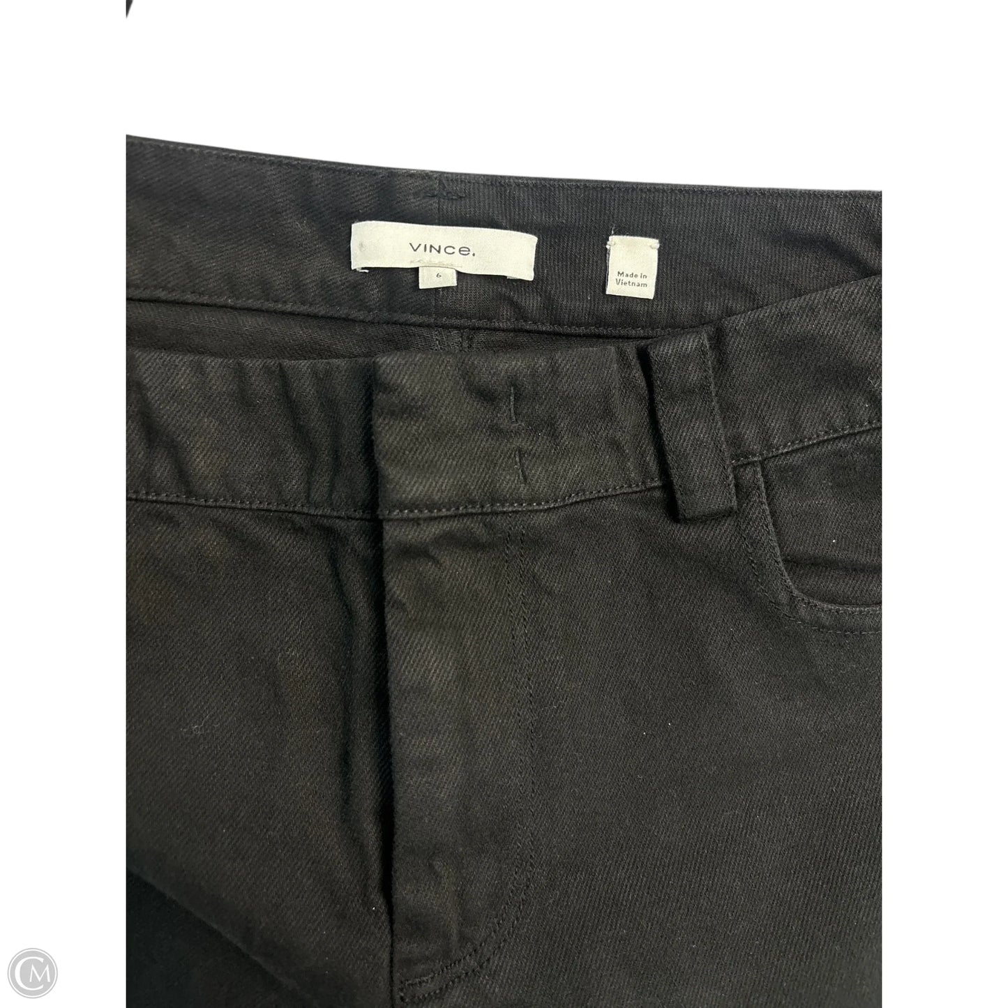 Jeans Wide Leg By Vince In Black, Size: 6