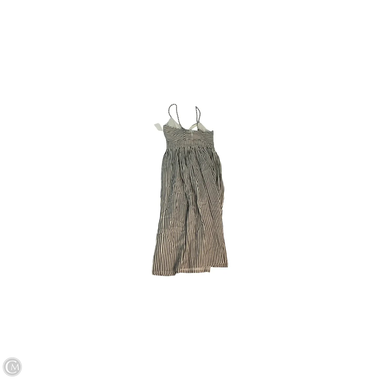 Dress Casual Midi By Zara Basic In Striped Pattern, Size: Xs