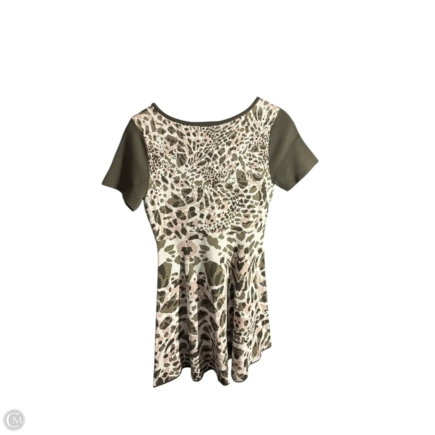 Dress Designer By Milly In Green & Pink, Size: 14