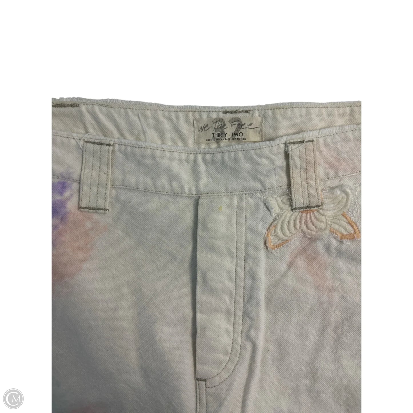 Jeans Straight By We The Free In Cream, Size: 14