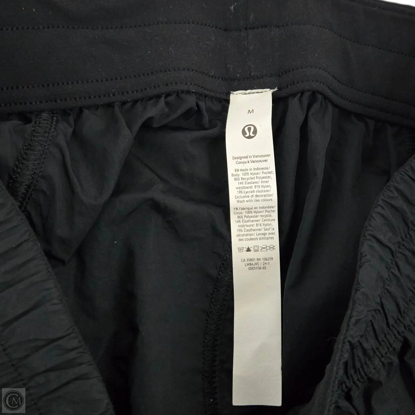 Athletic Skort By Lululemon In Black, Size: M