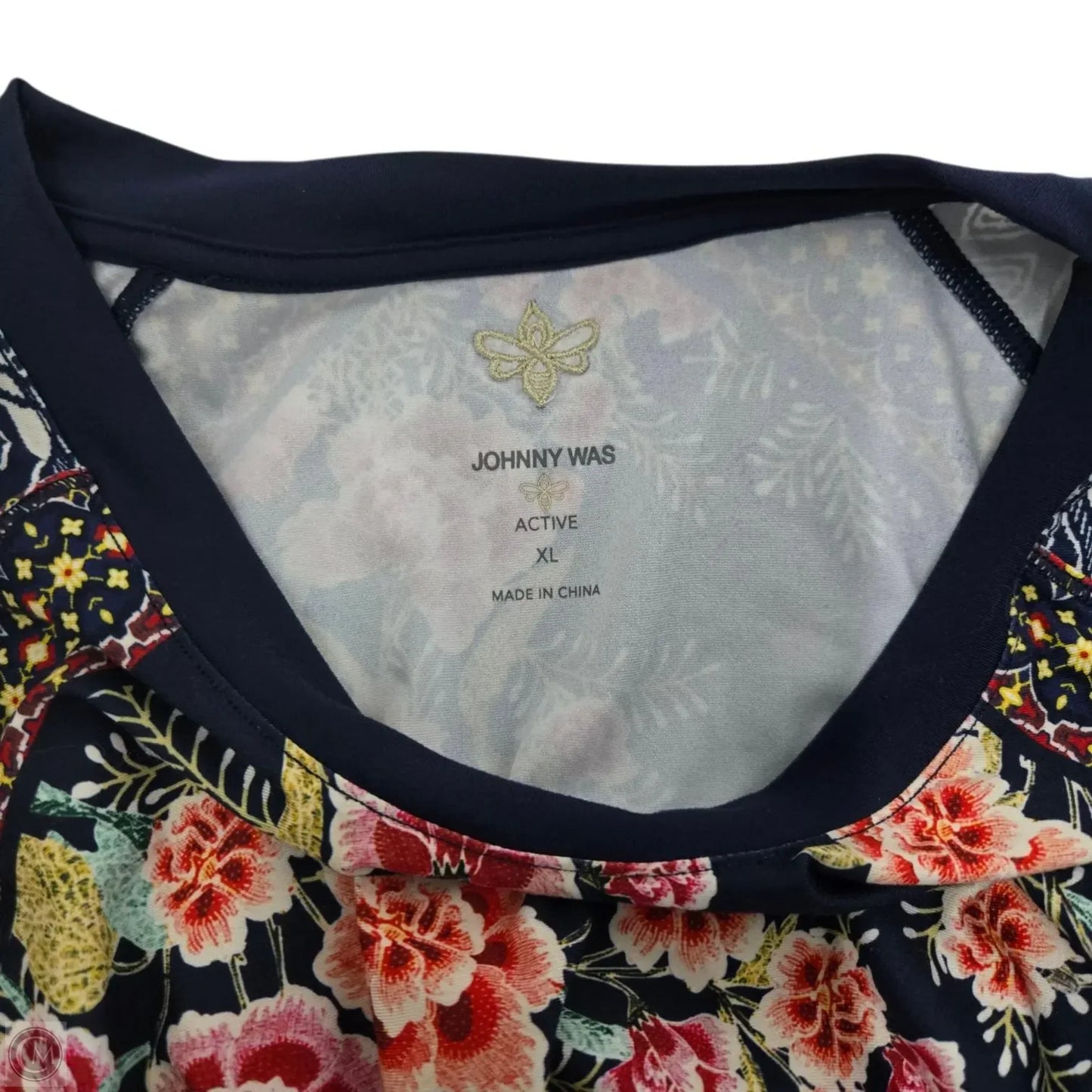 Athletic Tank Top By Johnny Was In Floral Print, Size: Xl