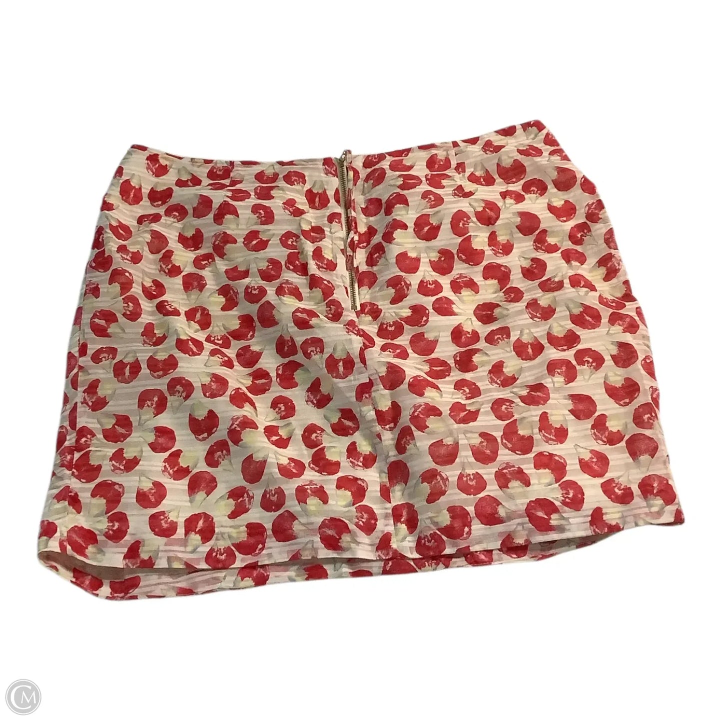 Skirt Midi By Leifsdottir In Red & White, Size: 12