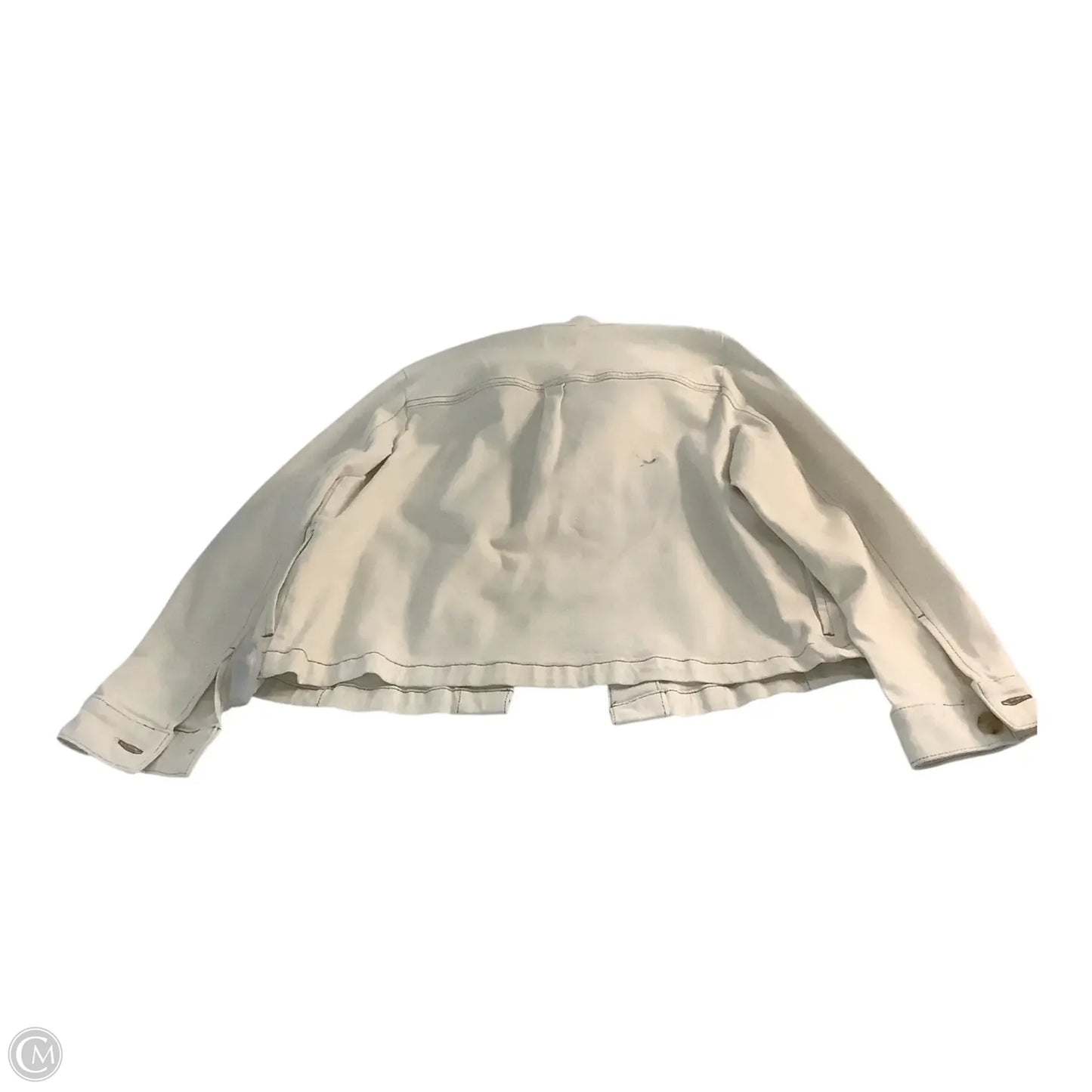 Jacket Denim By J. Jill In Cream, Size: Mp