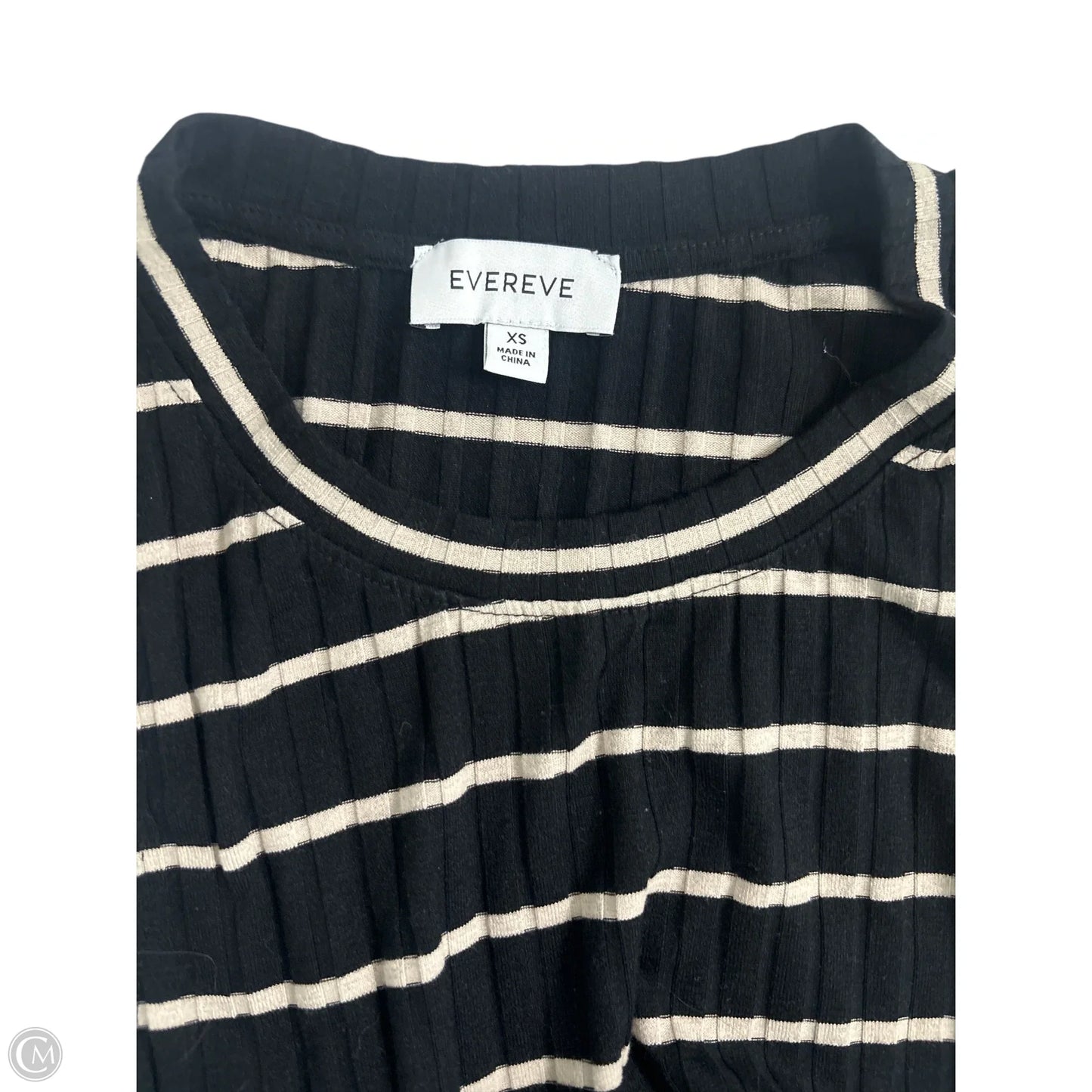 Dress Casual Maxi By Evereve In Black & Cream, Size: Xs