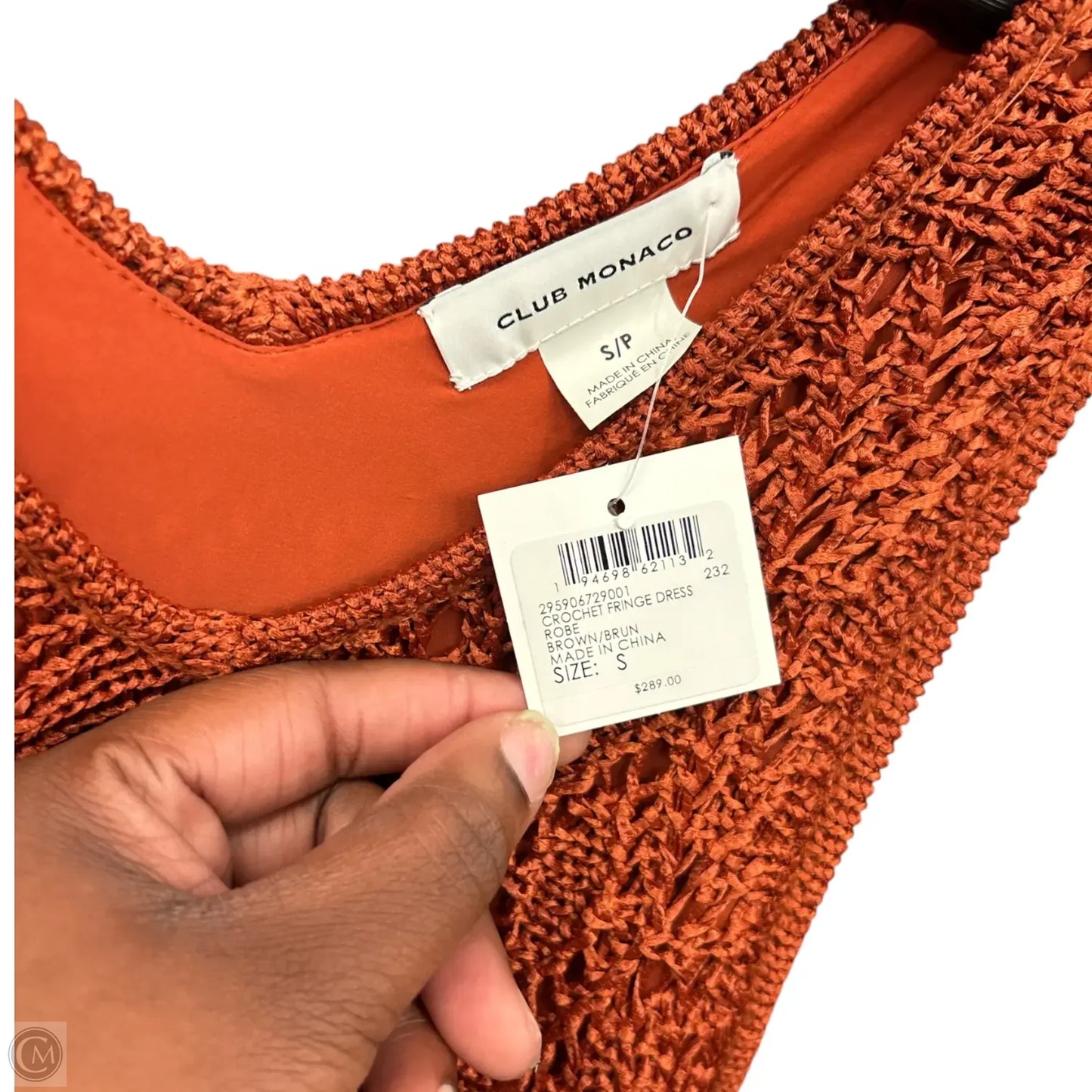 Dress Party Long By Club Monaco In Orange, Size: S