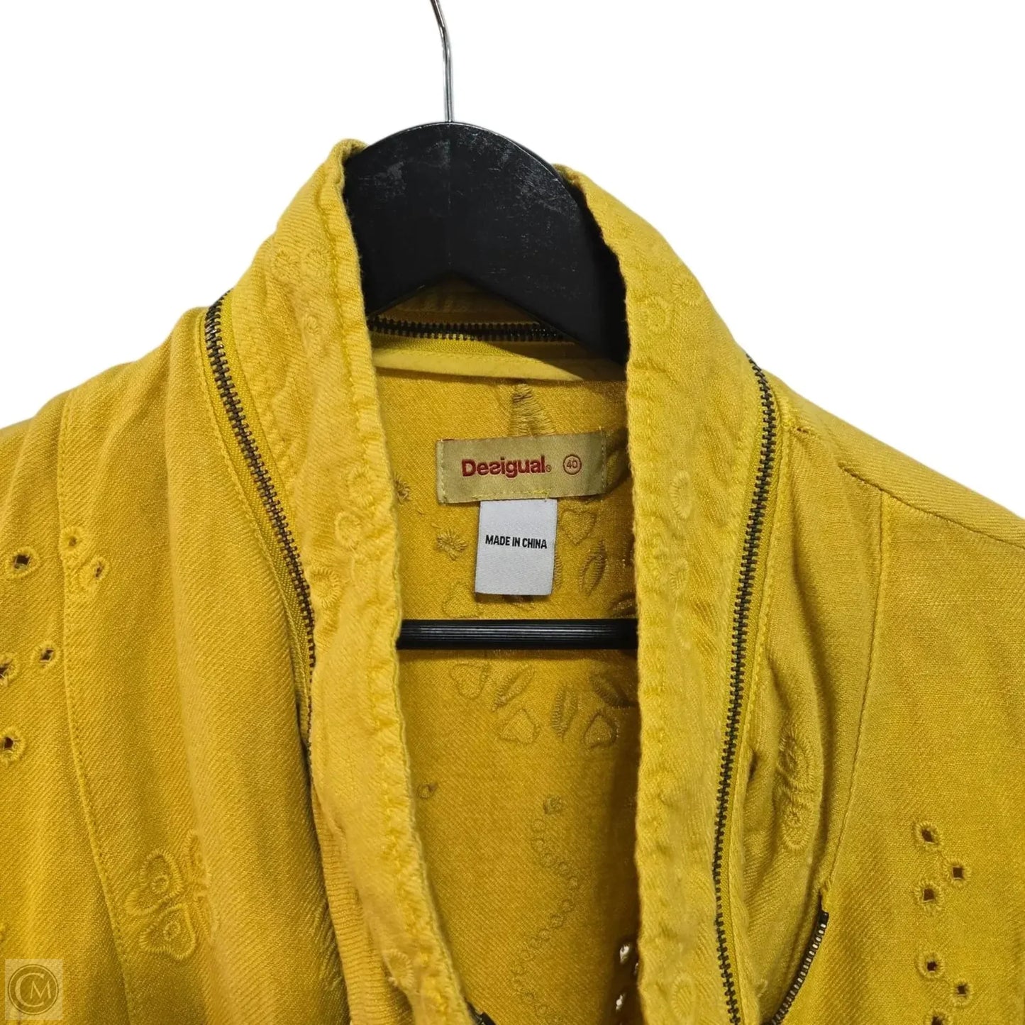 Jacket Denim By Cma In Yellow Denim, Size: M