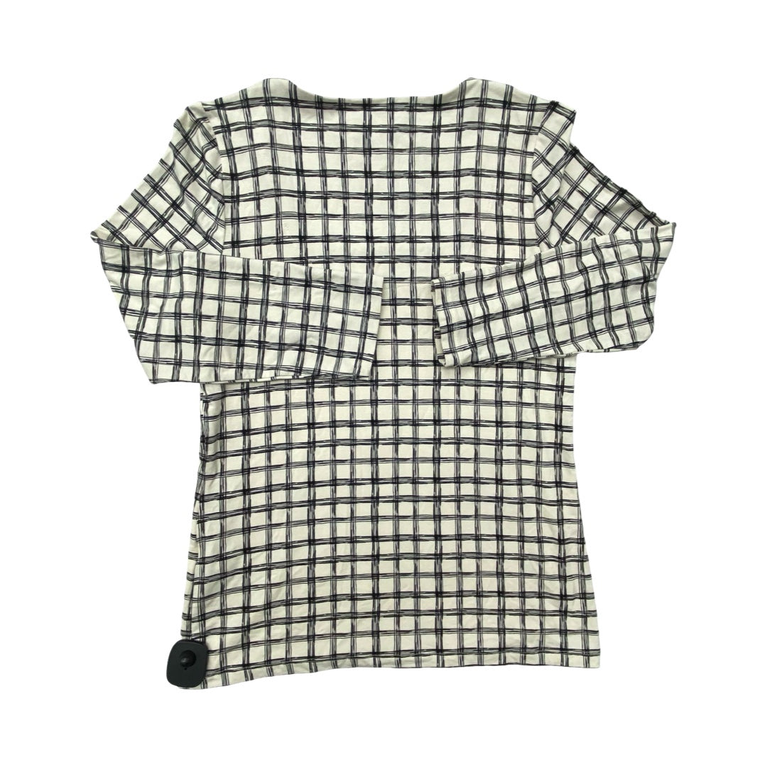 Top Ls By Chicos In Black & Cream, Size:S