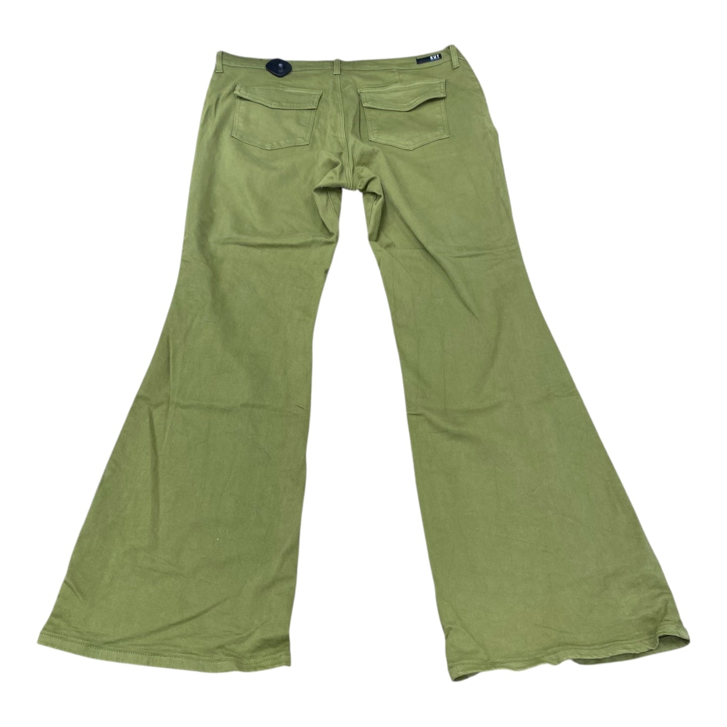 Jeans Boot Cut By Kut In Green Denim, Size:18