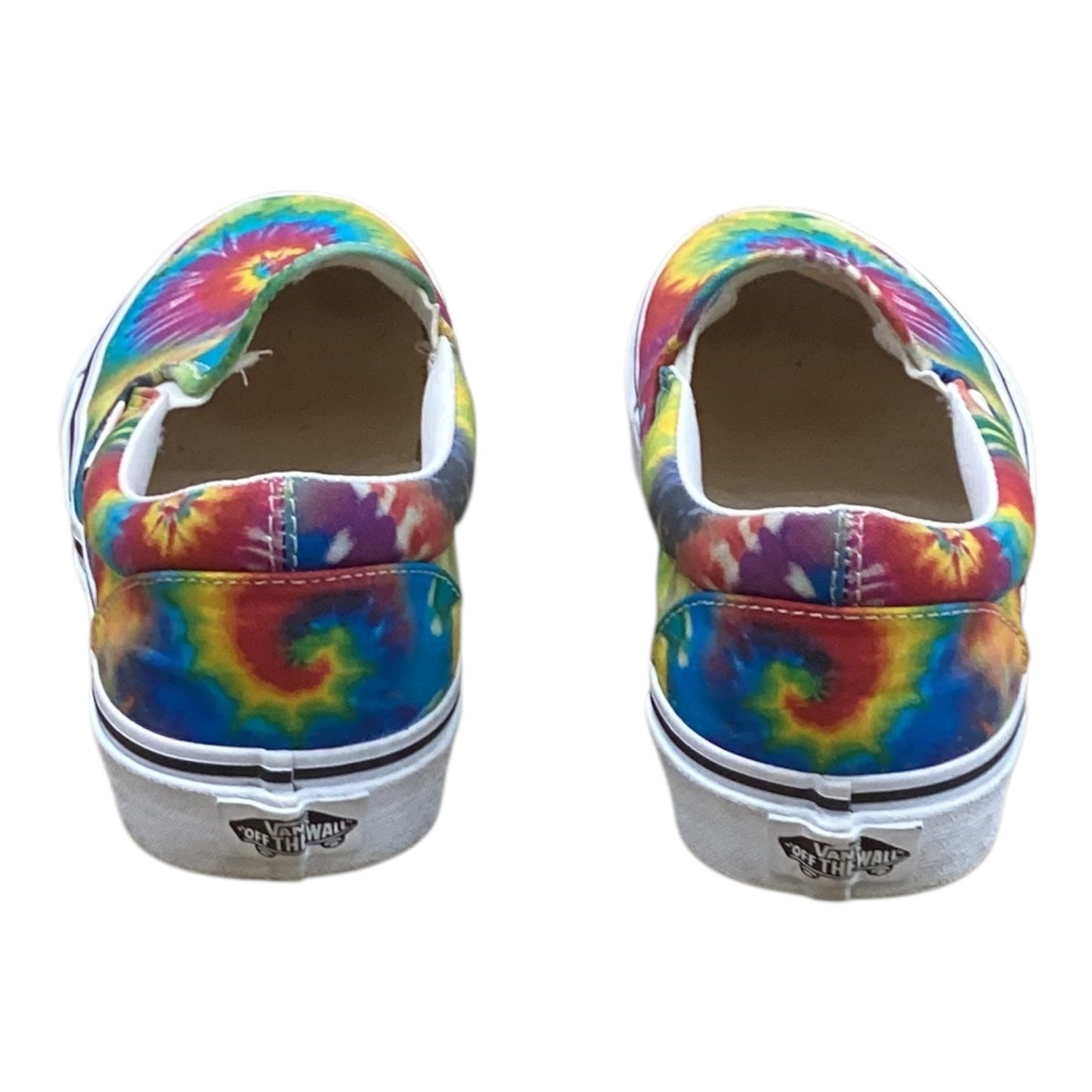 Shoes Flats By Vans In Rainbow Print, Size:8.5