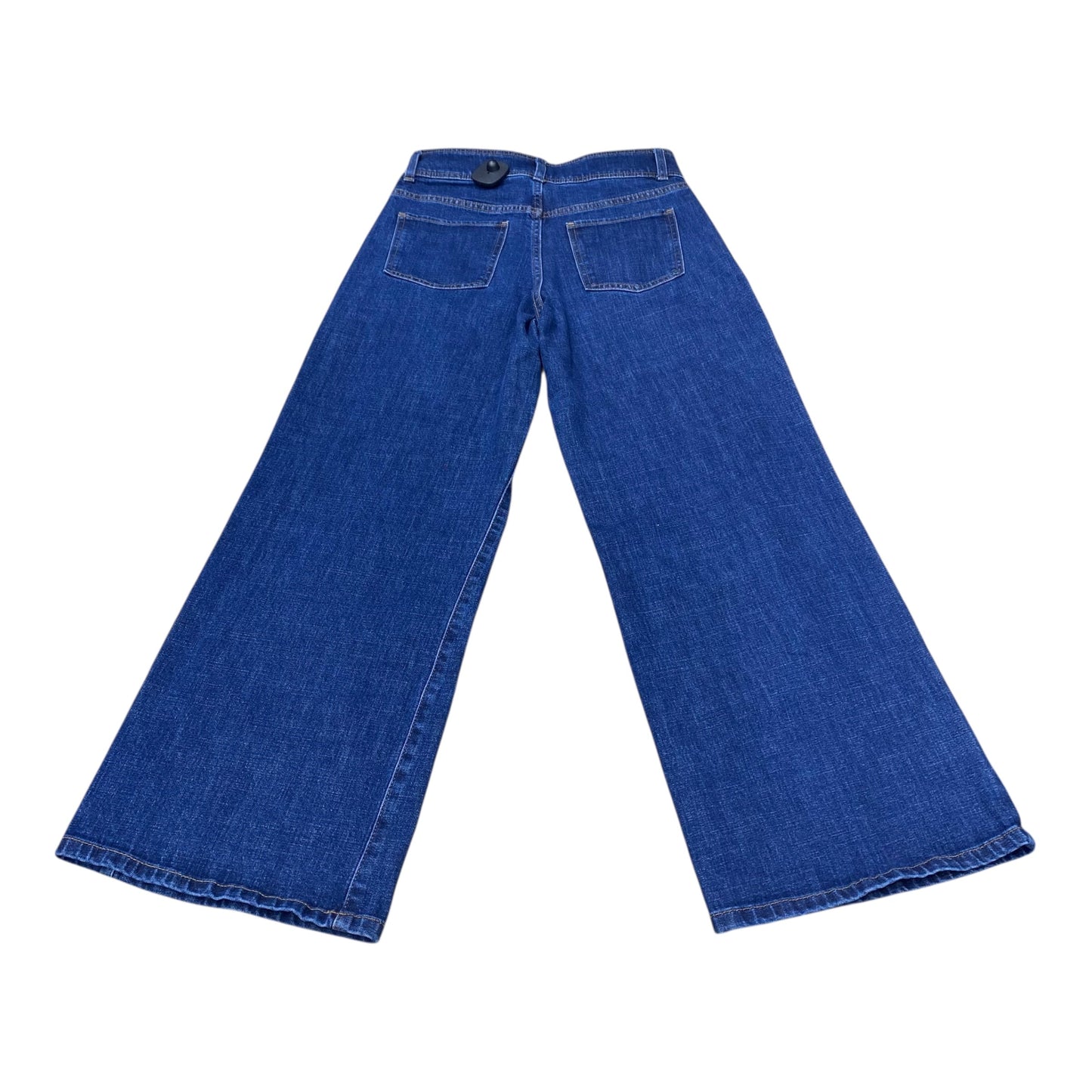 Jeans Wide Leg By Banana Republic In Blue Denim, Size:6