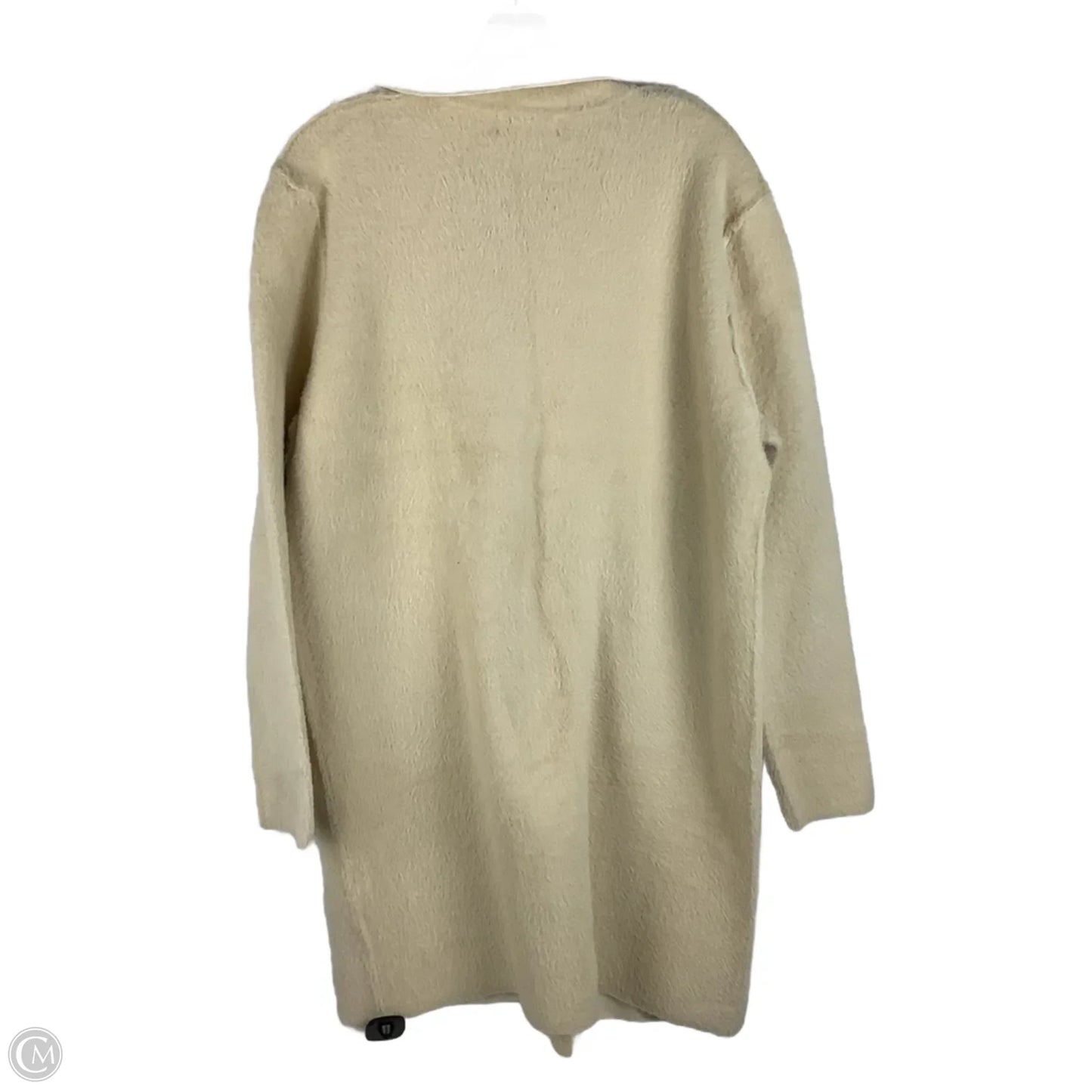 Sweater Cardigan By Clothes Mentor In Cream, Size: 1x
