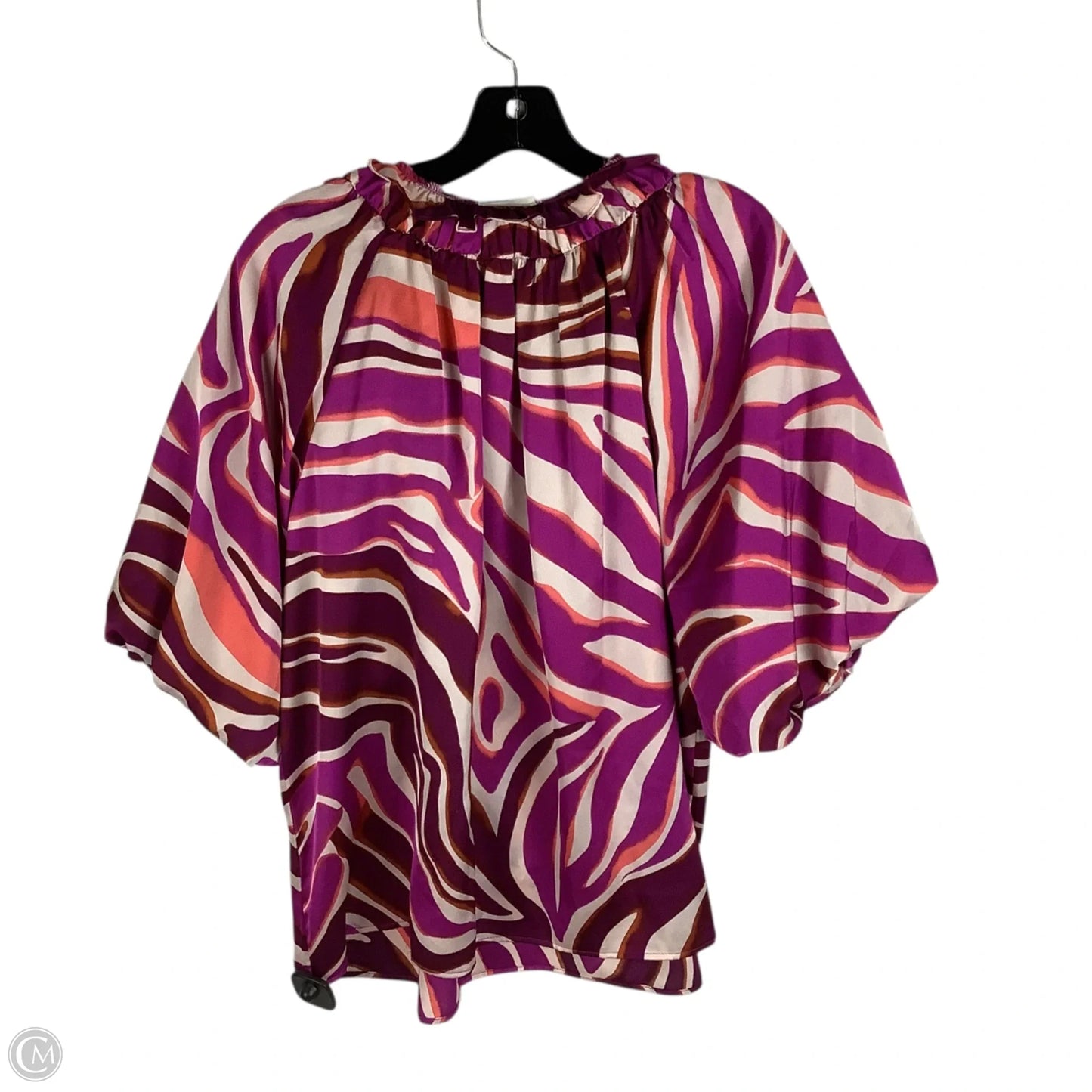 Top Short Sleeve By Bibi In Animal Print, Size: M