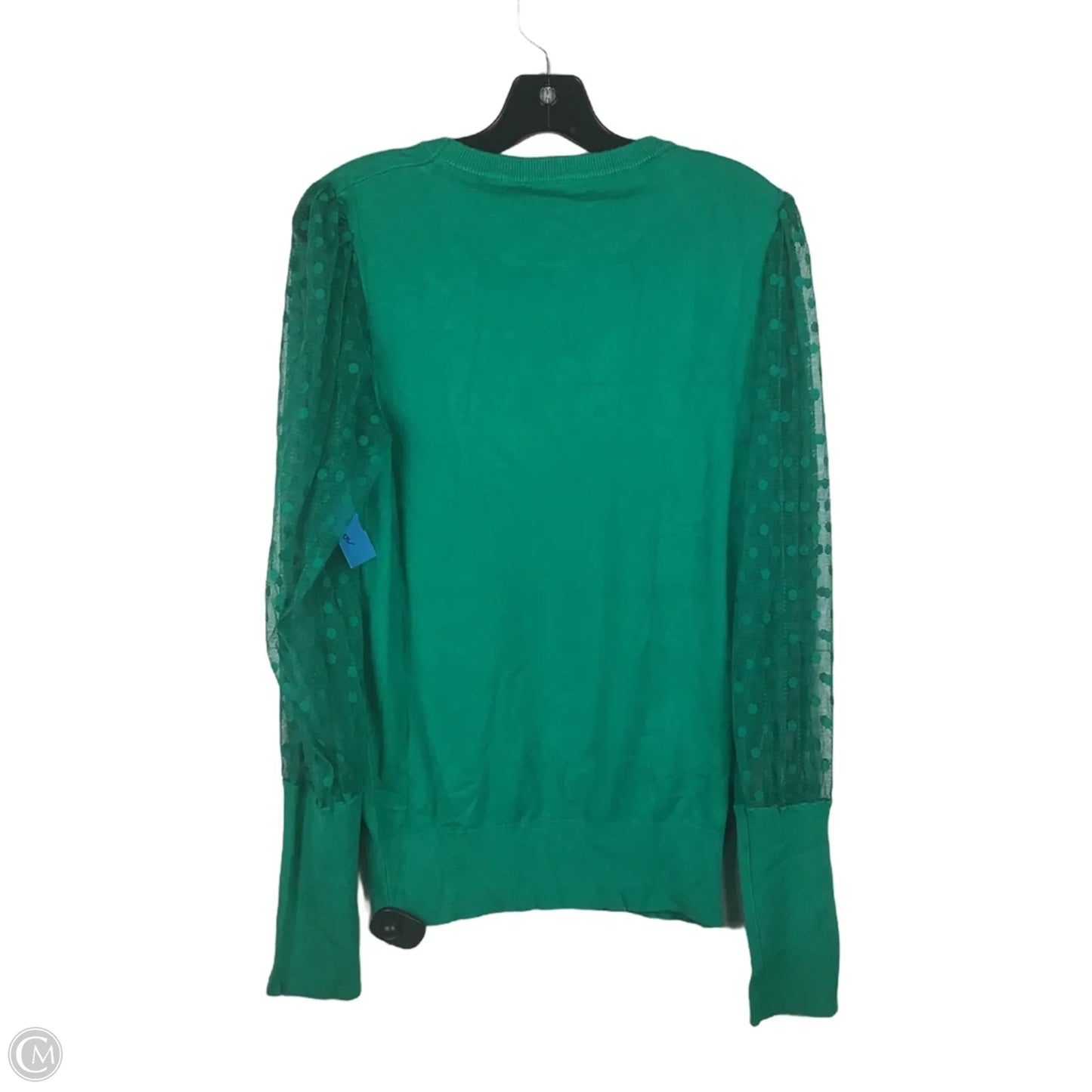 Top Long Sleeve By Ee Some In Green, Size: L