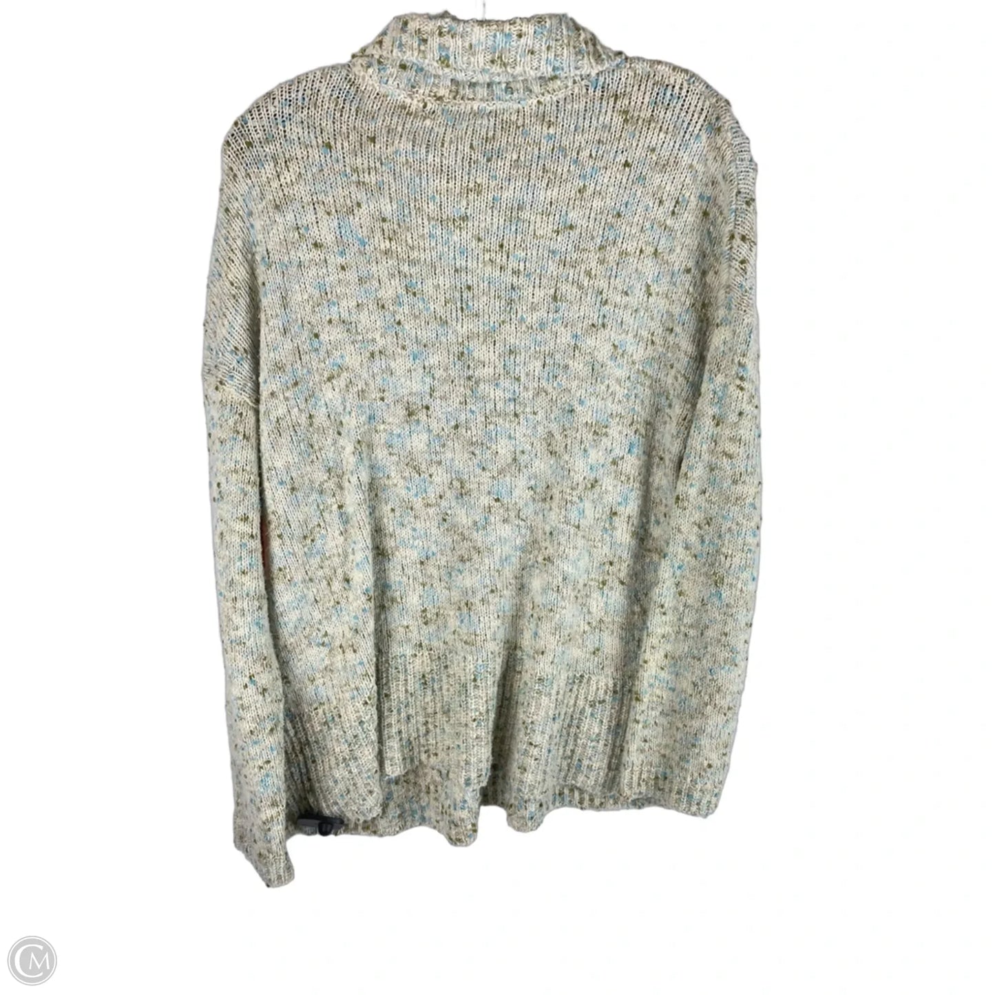 Sweater By J. Jill In Cream & Green, Size: M