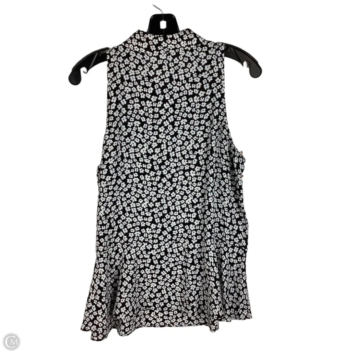 Top Sleeveless By Cabi In Floral Print, Size: M