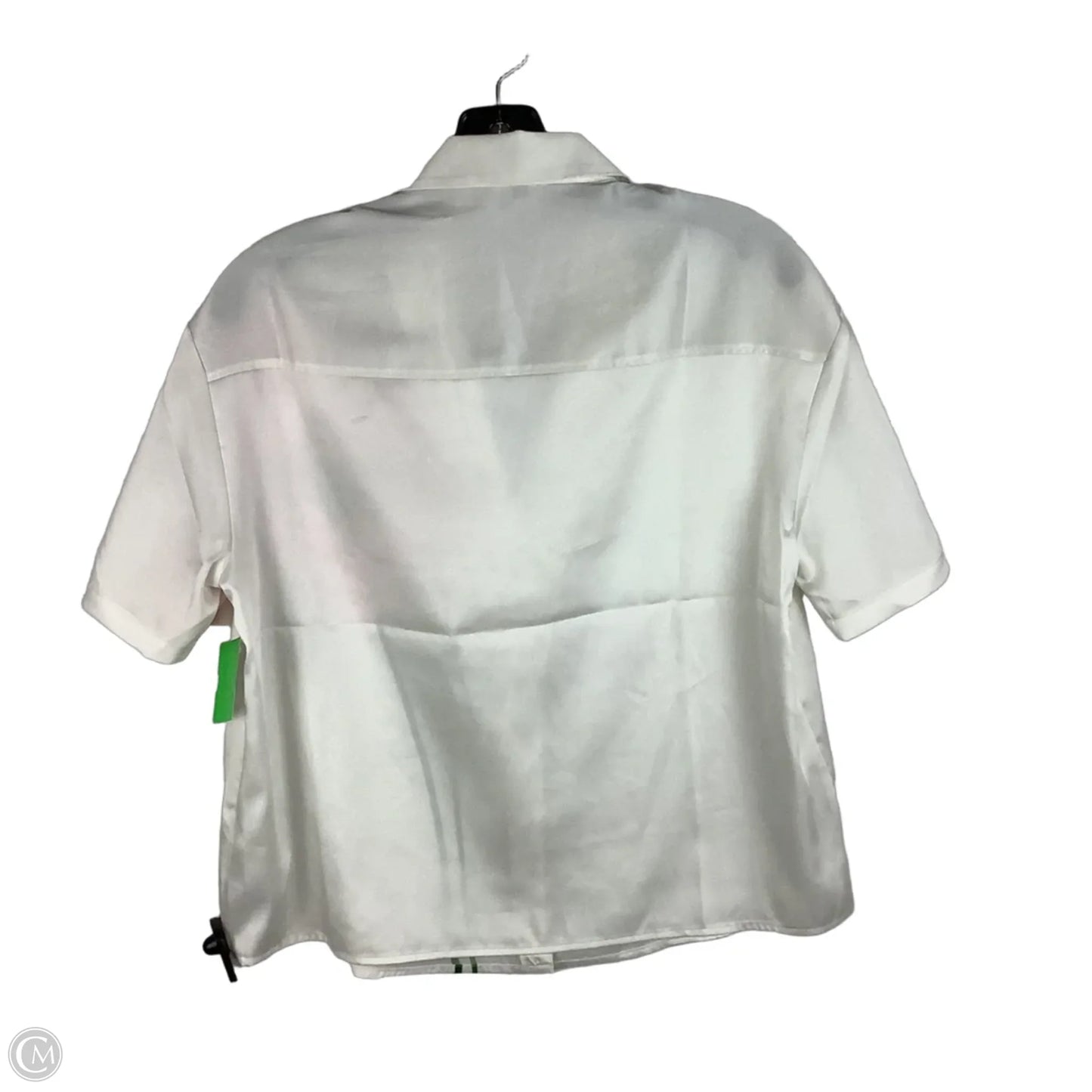 Top Short Sleeve By Express In Pink & White, Size: S