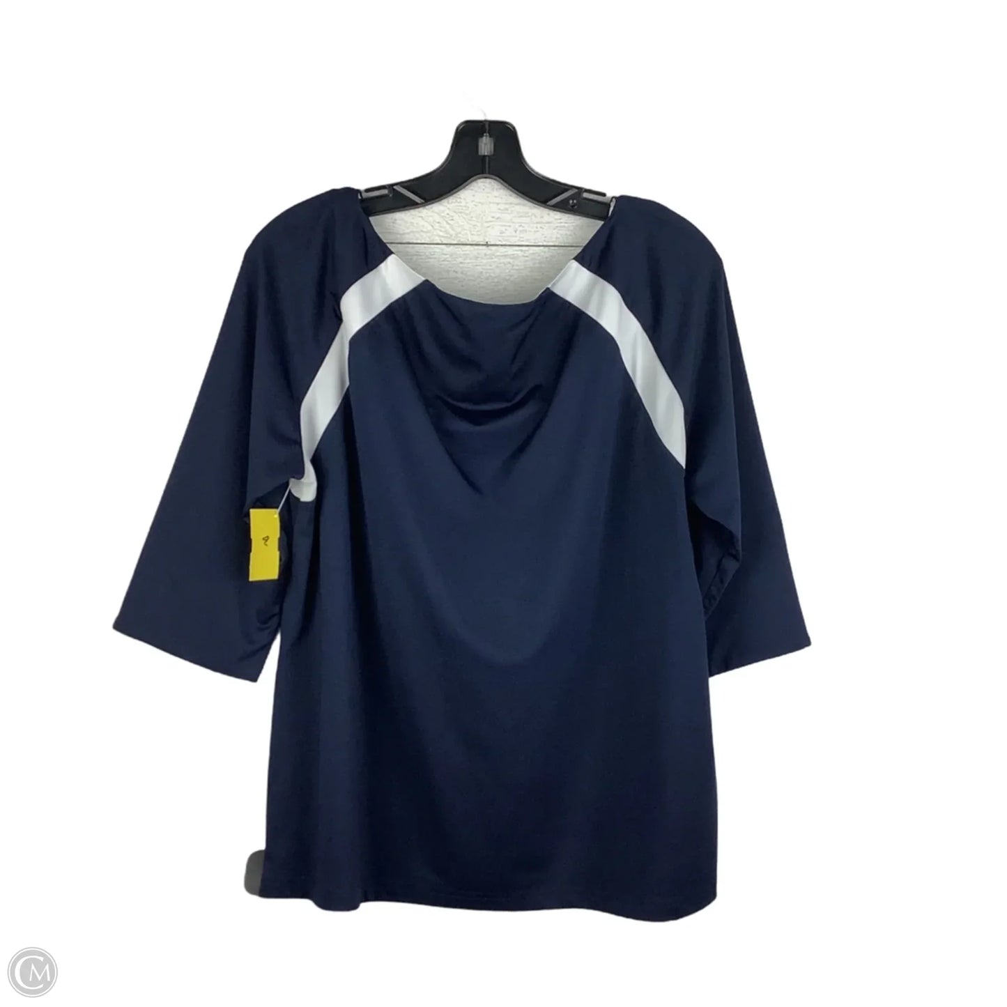Top Long Sleeve By Gretchen Scott In Navy, Size: Xl
