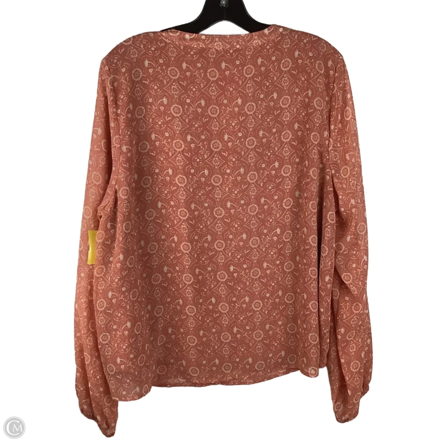 Top Long Sleeve By Wonderly In Pink, Size: Xl