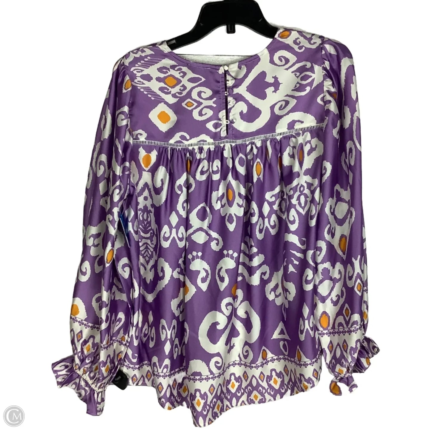 Top Long Sleeve By Fate In Purple, Size: S