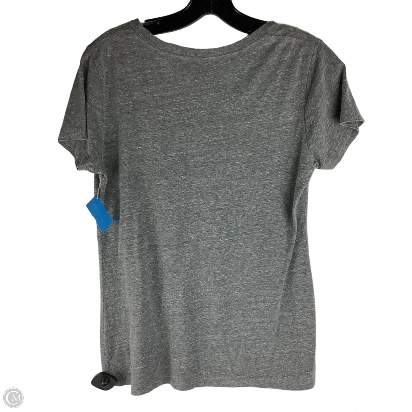 Top Short Sleeve Basic By Retro In Grey, Size: L