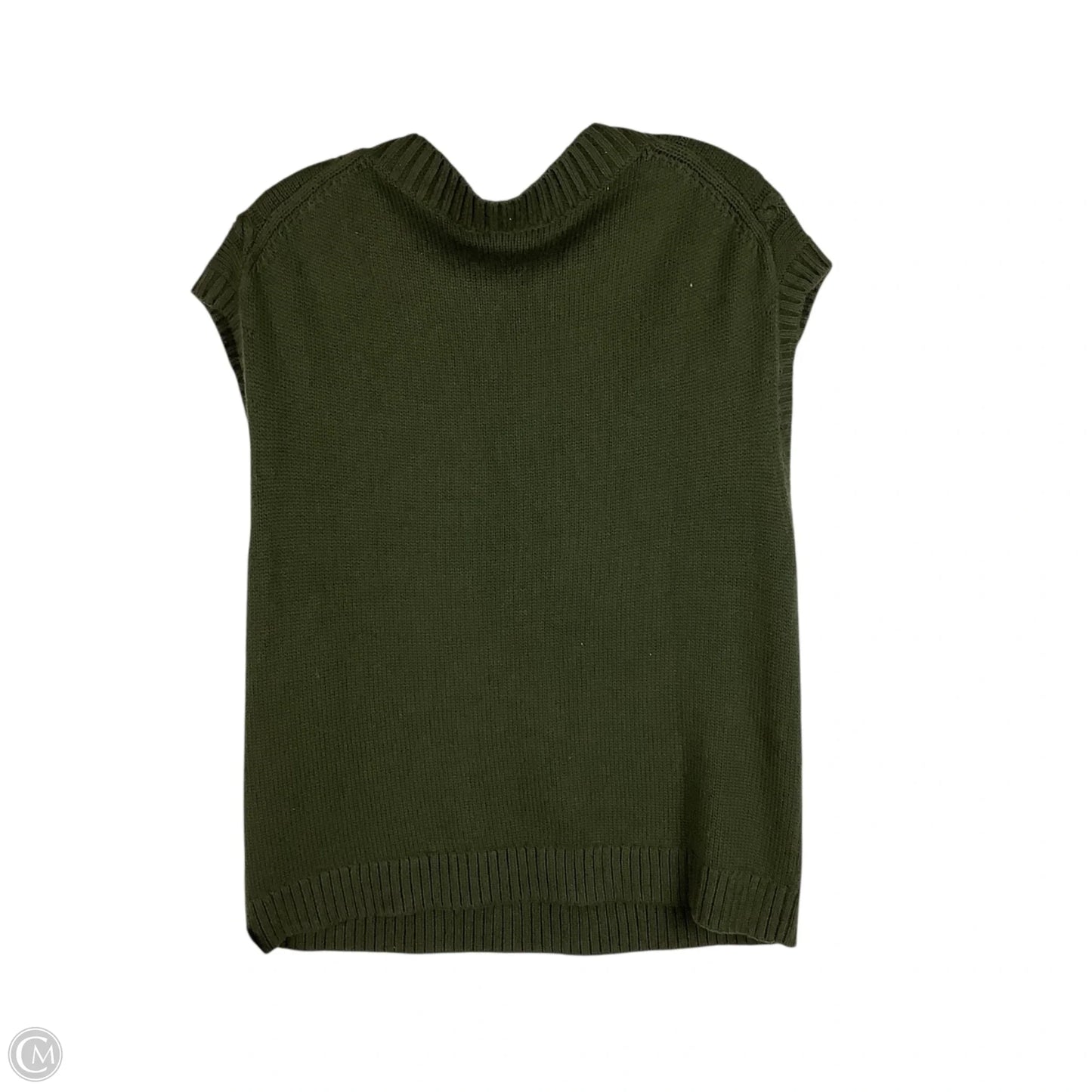 Vest Sweater By Talbots In Green, Size: L
