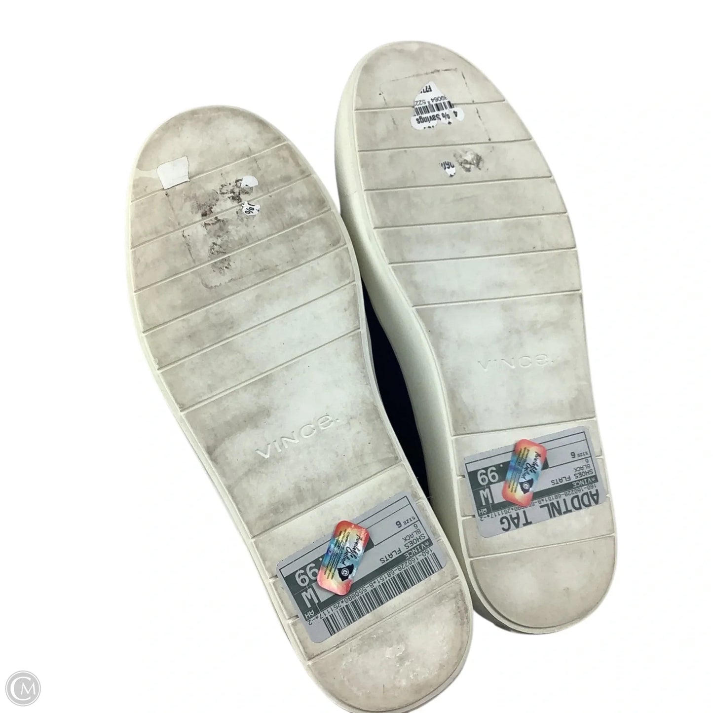 Shoes Flats By Vince In Black, Size: 6