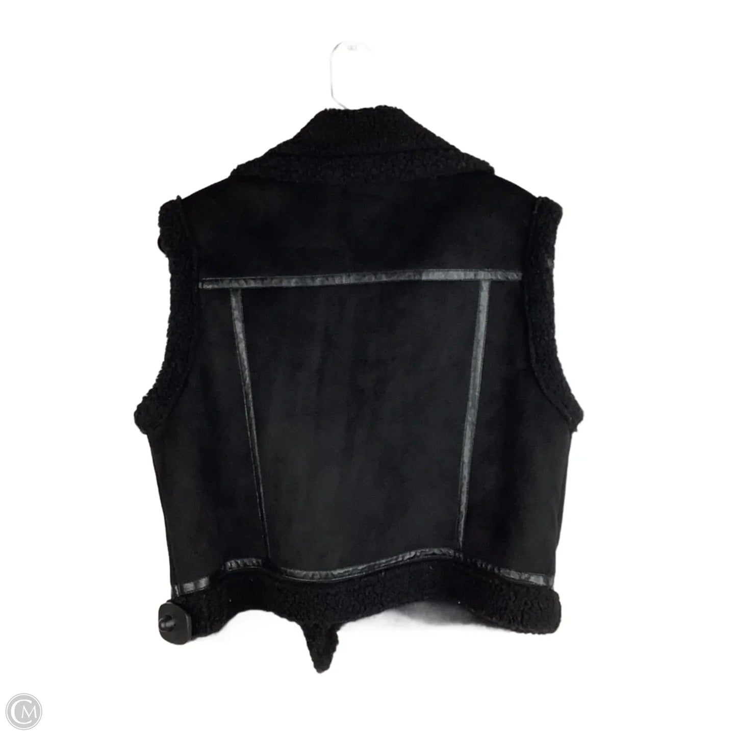 Vest Faux Fur & Sherpa By Cmc In Black, Size: M