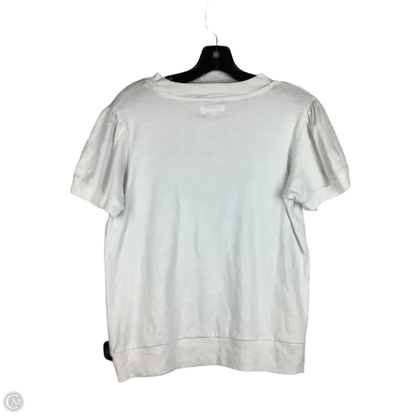 Top Short Sleeve By Cmc In White, Size: L
