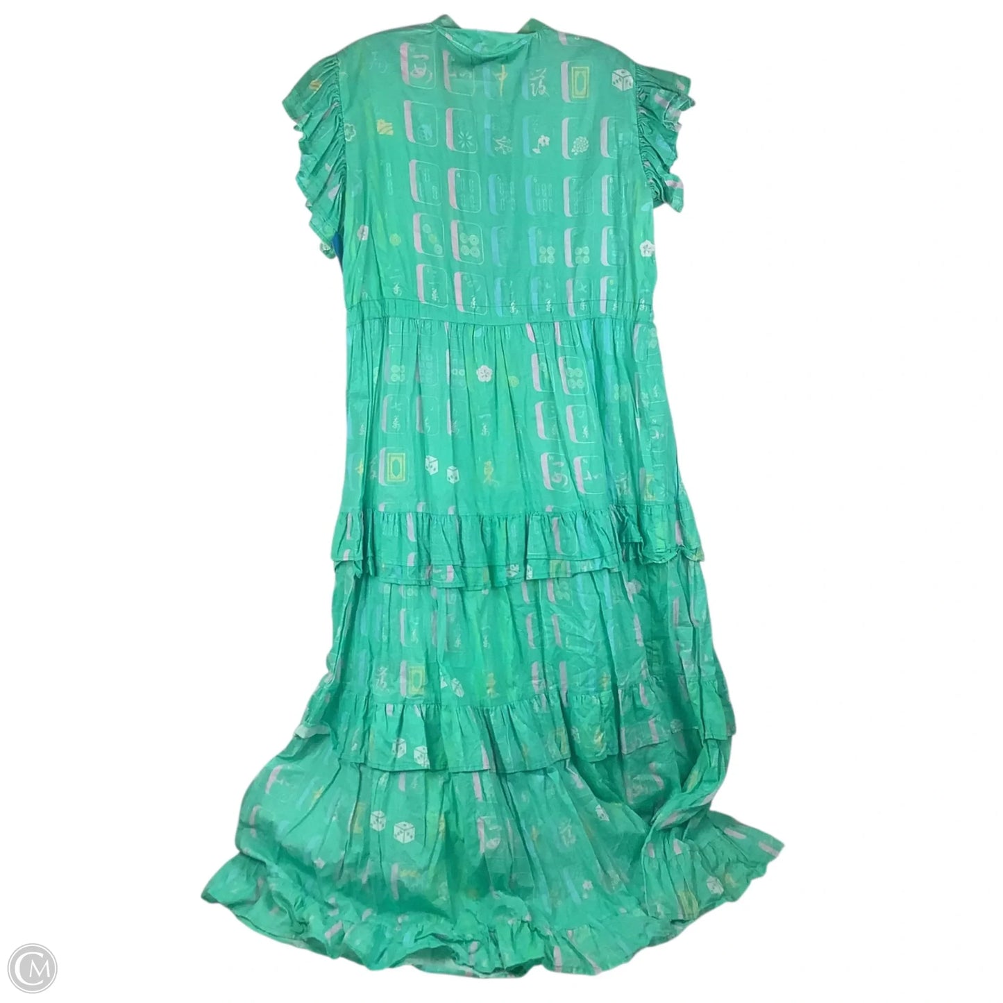 Dress Casual Maxi By Cmc In Green, Size: Xl