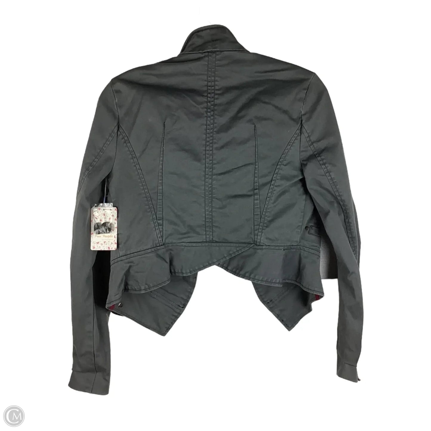 Jacket Moto By Free People In Grey, Size: Xs