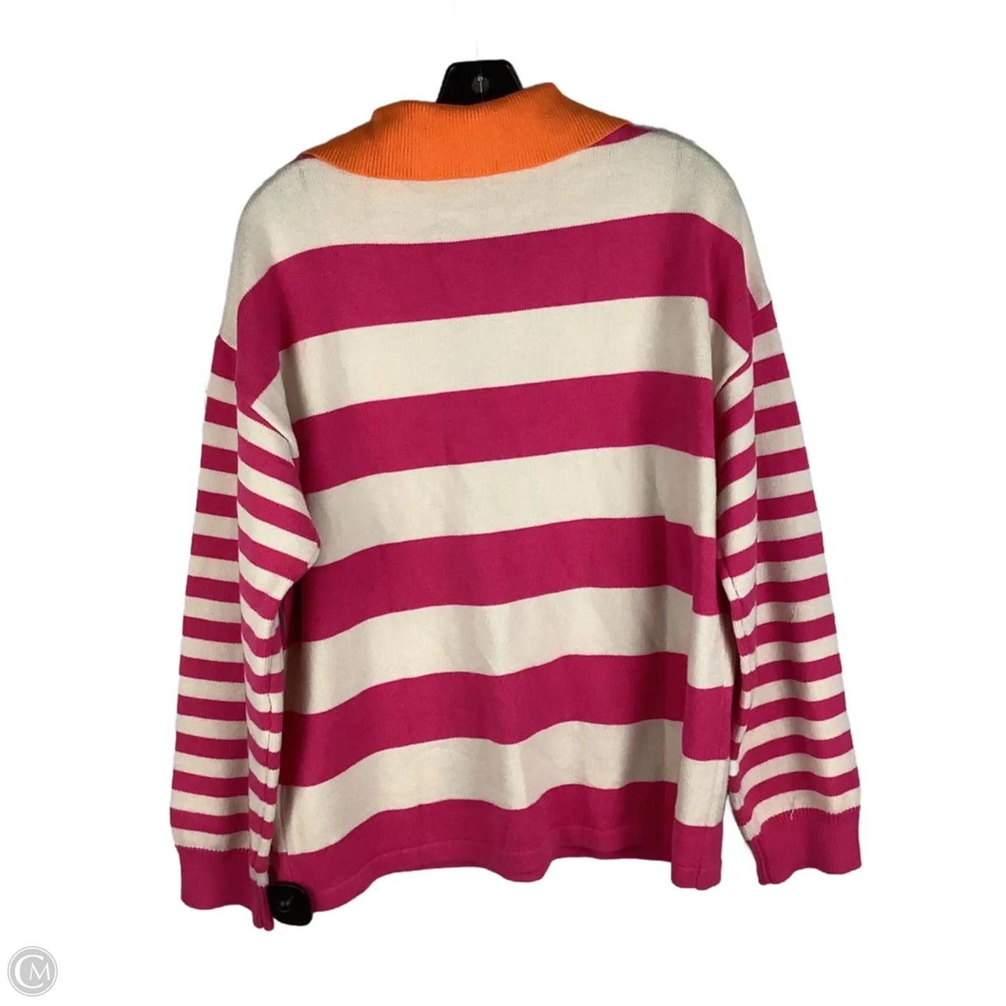 Sweater By Clothes Mentor In Orange & Pink, Size: Xl