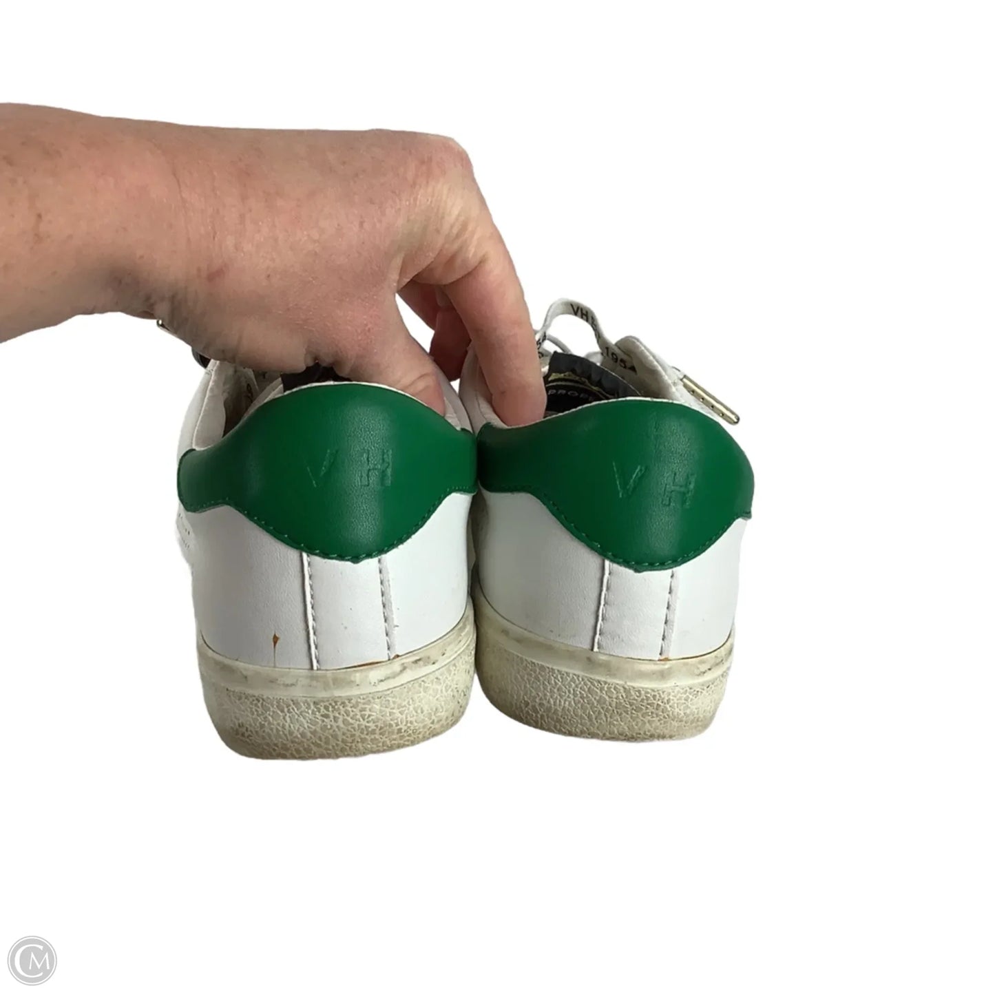 Shoes Sneakers By Vintage Havana In Green & White, Size: 8.5