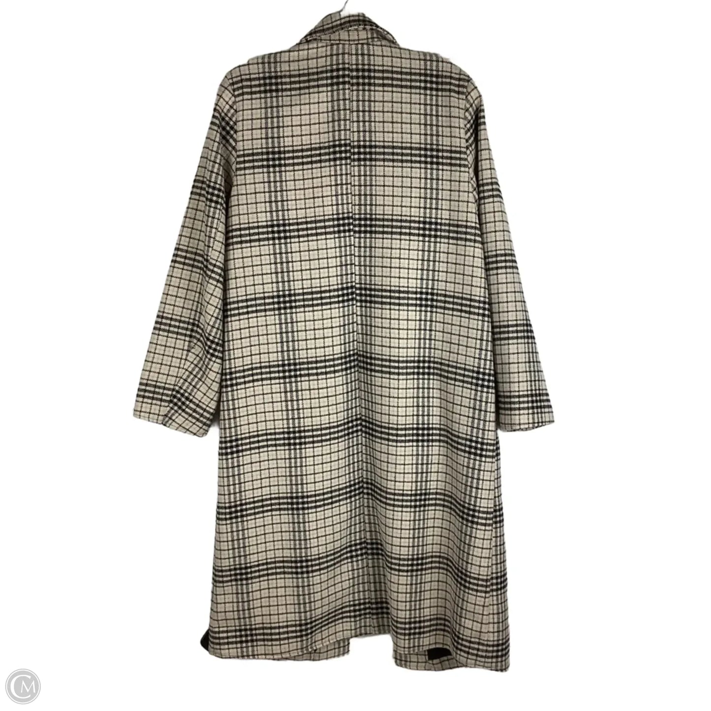 Coat Peacoat By Divided In Plaid Pattern, Size: Xs