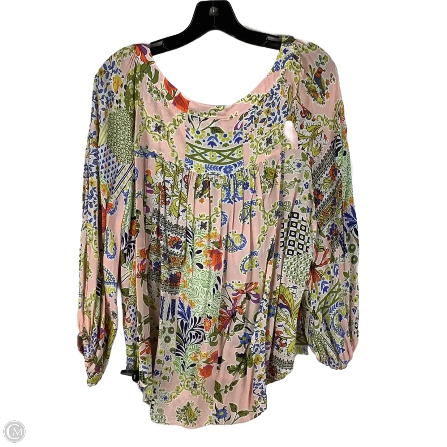 Top Long Sleeve By Maeve In Pink, Size: 14