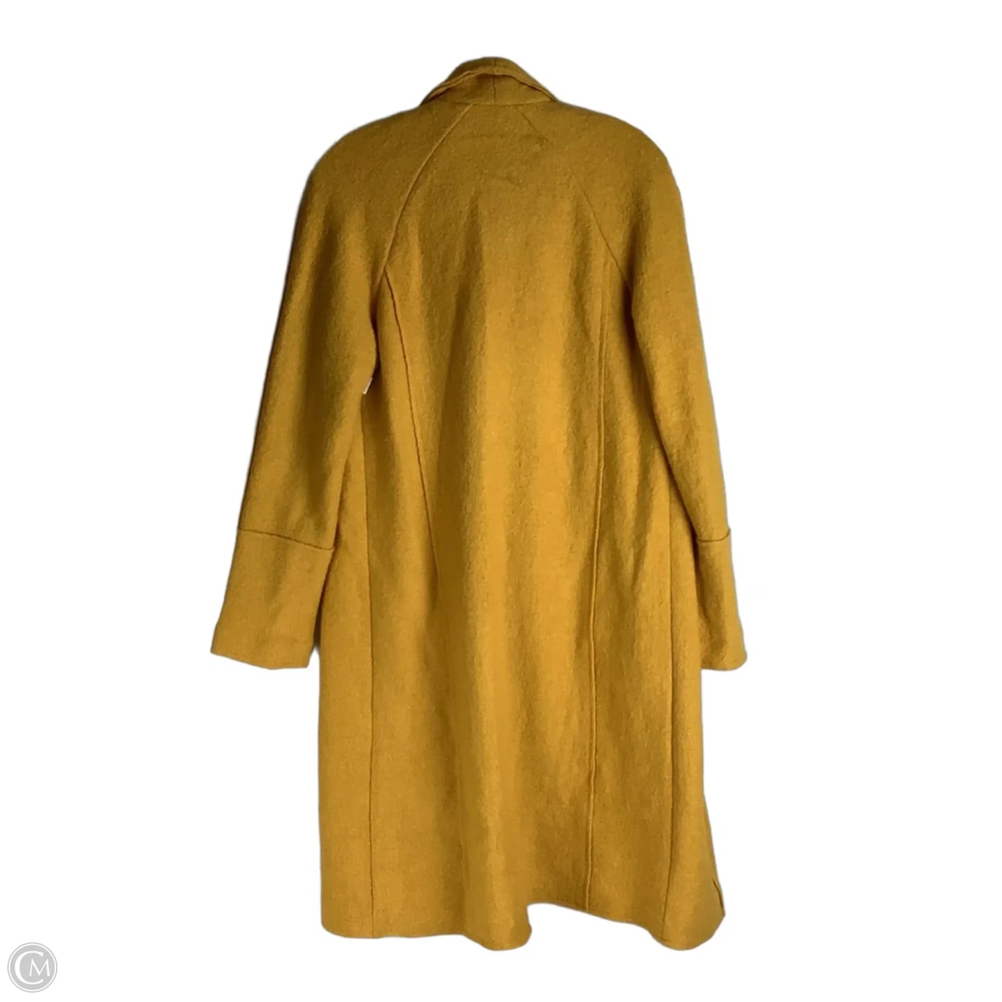 Coat Peacoat By Tahari In Yellow, Size: S