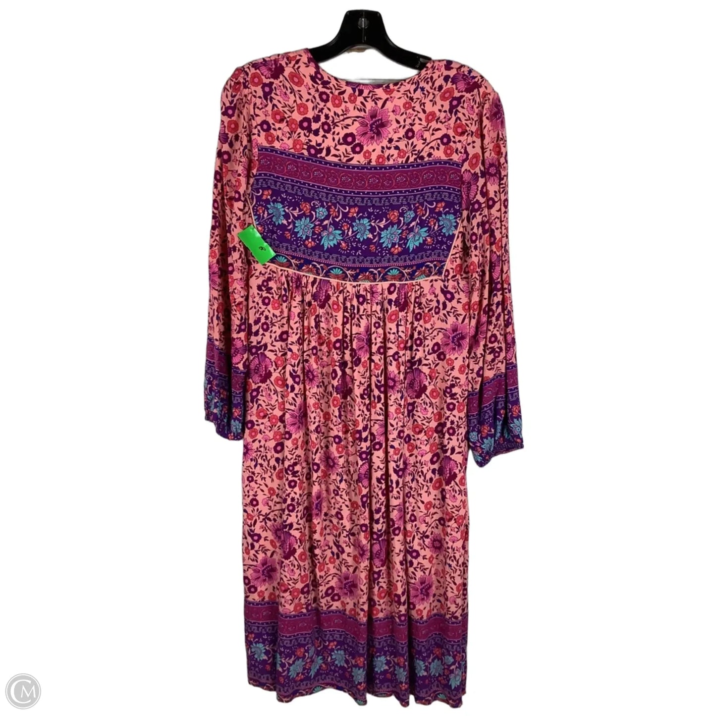 Dress Casual Midi By Clothes Mentor In Pink, Size: 4-6